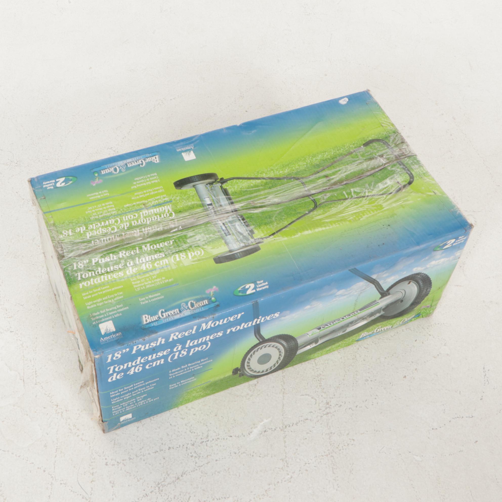 American 18" Push Reel Manual Lawn Mower, Model 1818-18