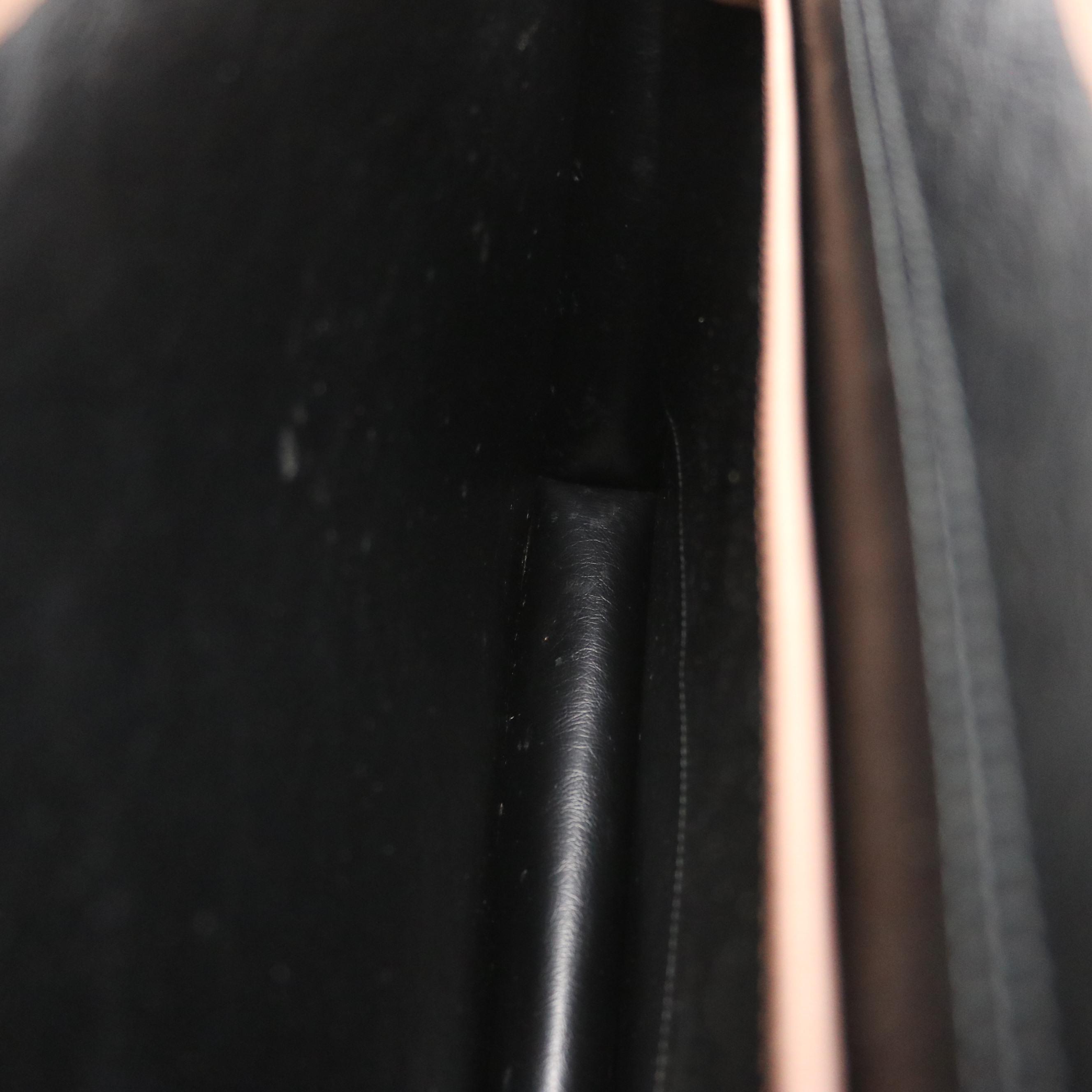 Burberrys Two-Way Briefcase in Haymarket Check Canvas and Textured Leather Trim