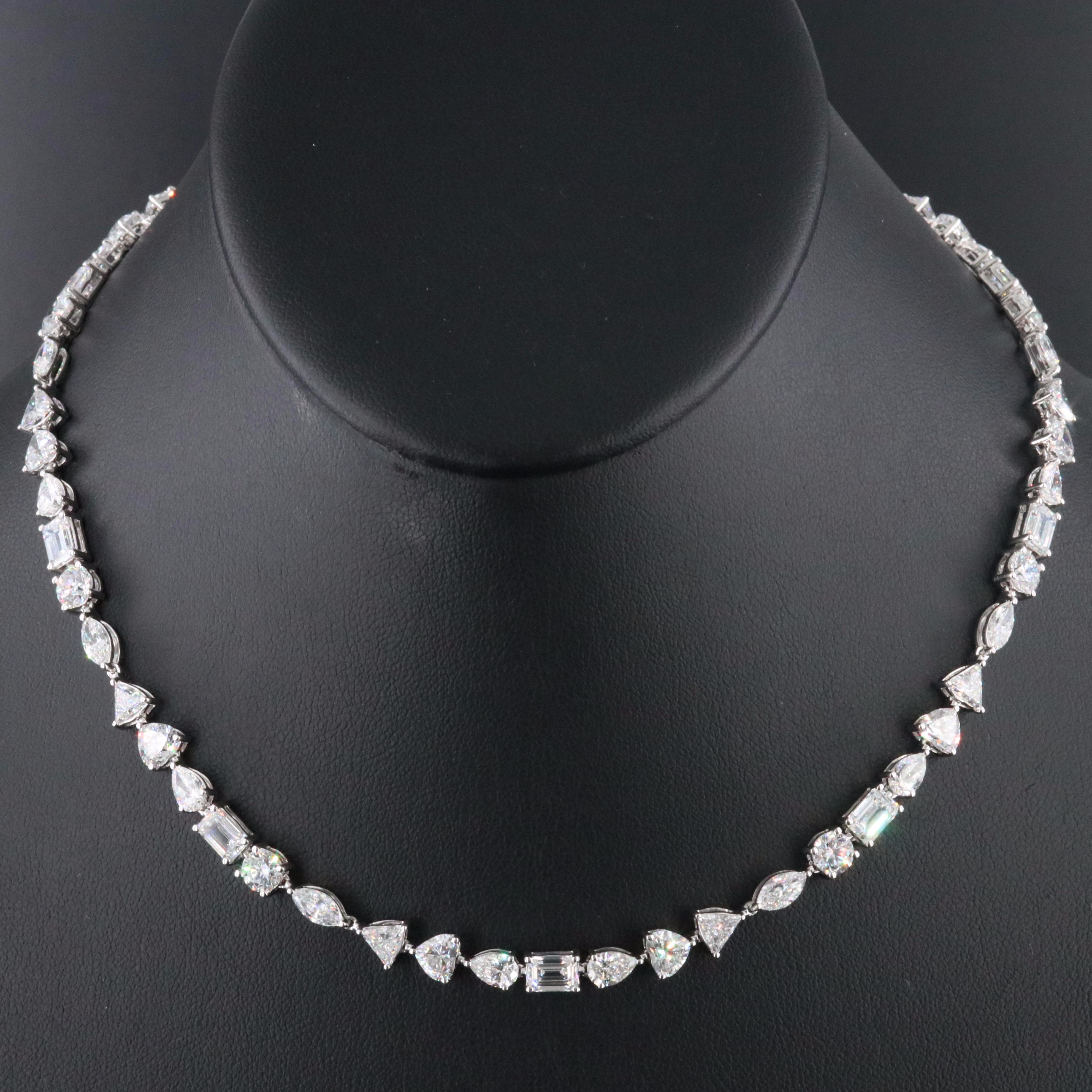 14K 25.92 CTW Lab Grown Diamond Necklace