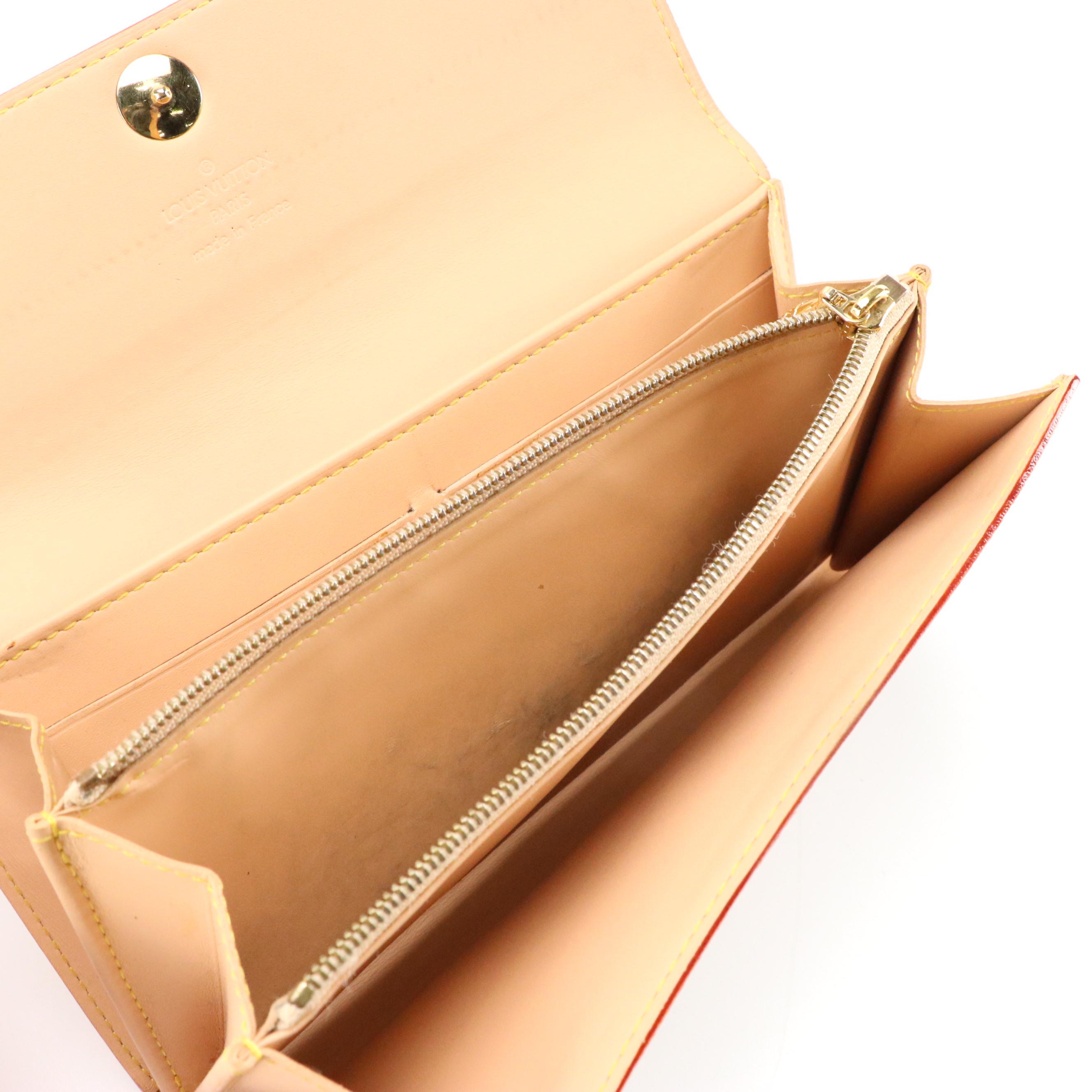 Louis Vuitton Sarah Wallet in White Monogram Multicolore Canvas