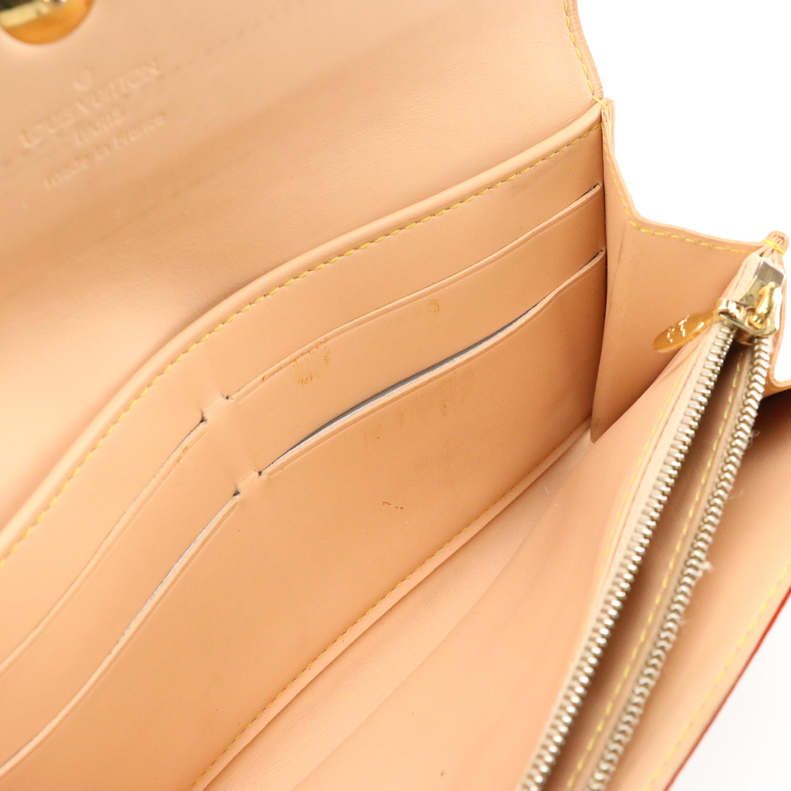 Louis Vuitton Sarah Wallet in White Monogram Multicolore Canvas