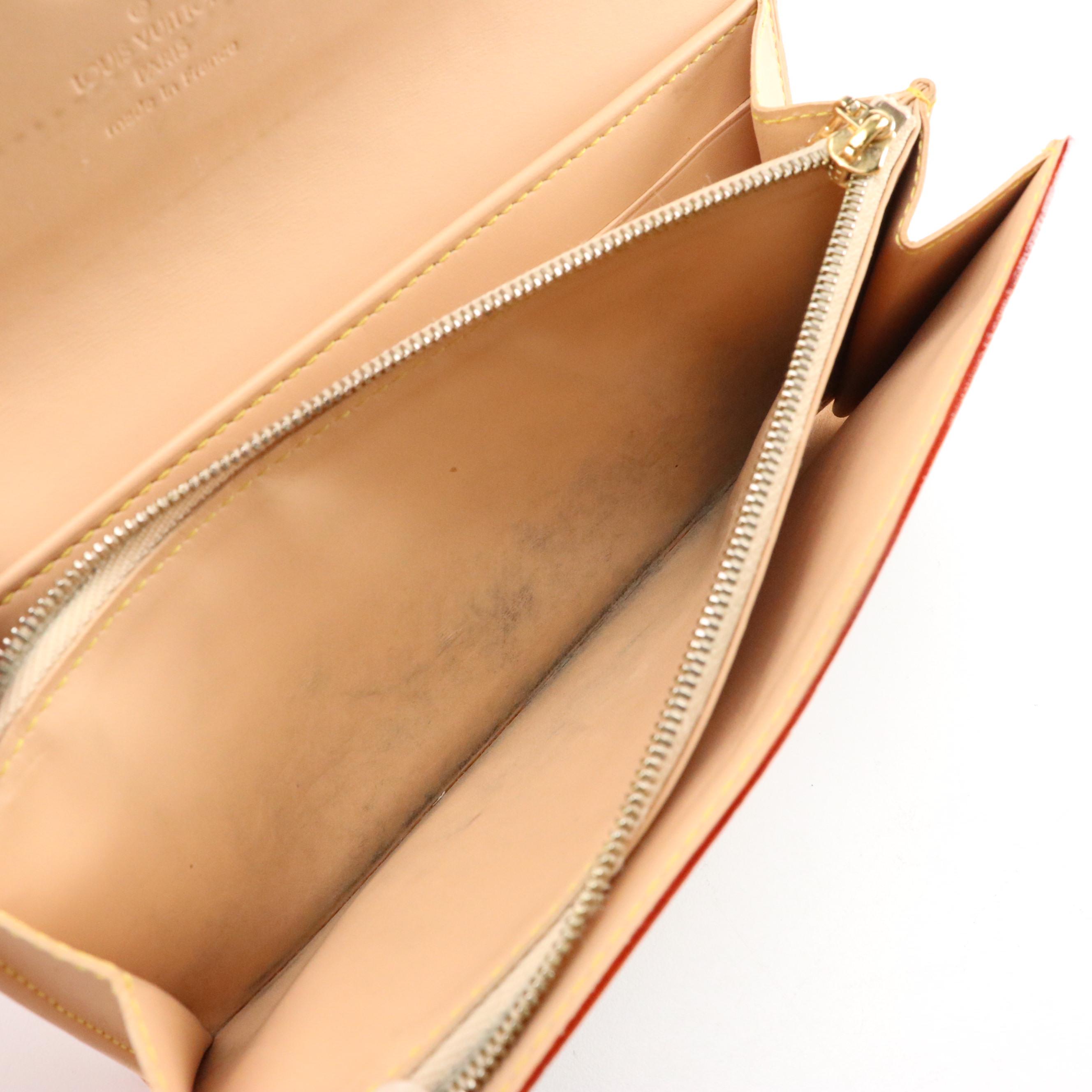 Louis Vuitton Sarah Wallet in White Monogram Multicolore Canvas