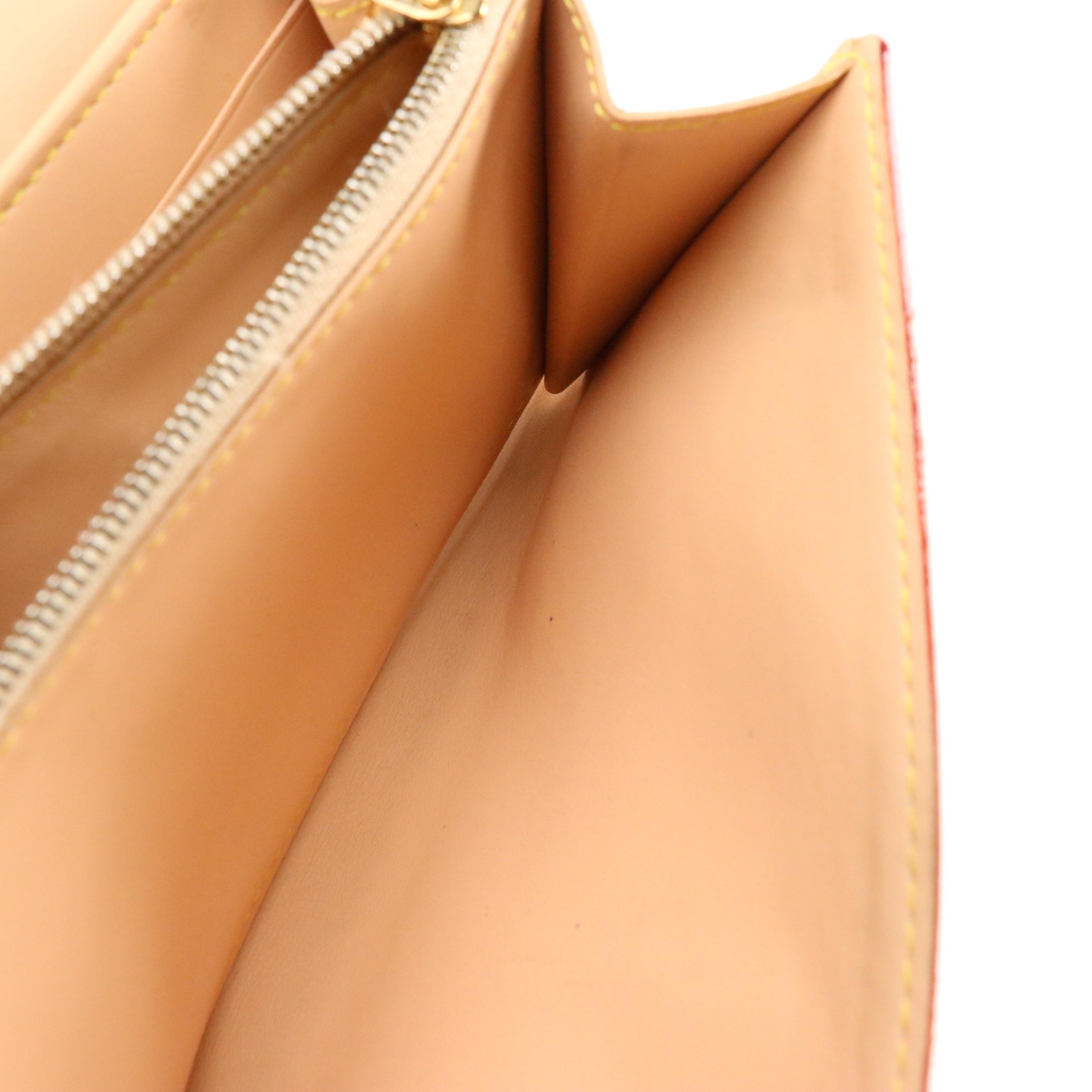 Louis Vuitton Sarah Wallet in White Monogram Multicolore Canvas