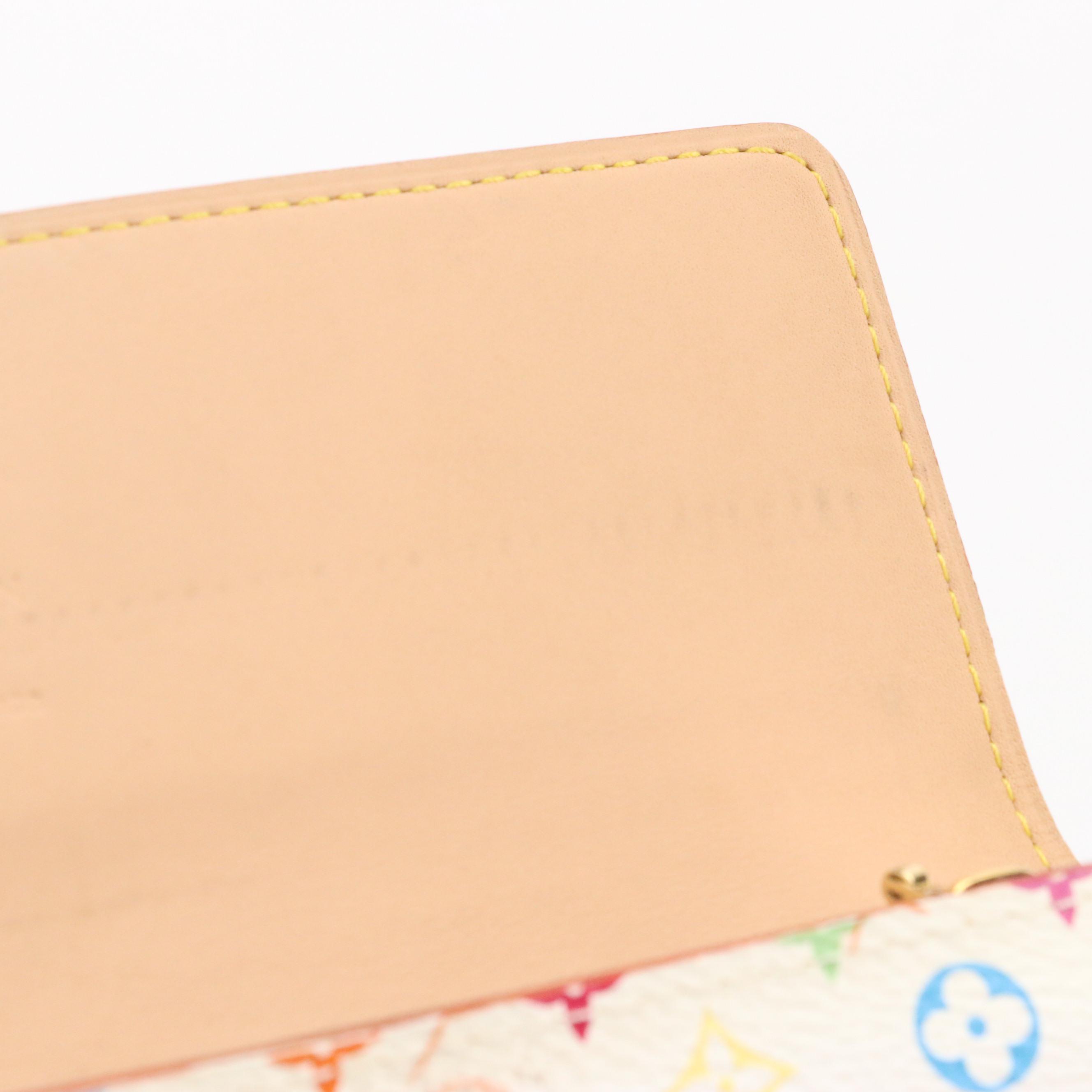 Louis Vuitton Sarah Wallet in White Monogram Multicolore Canvas
