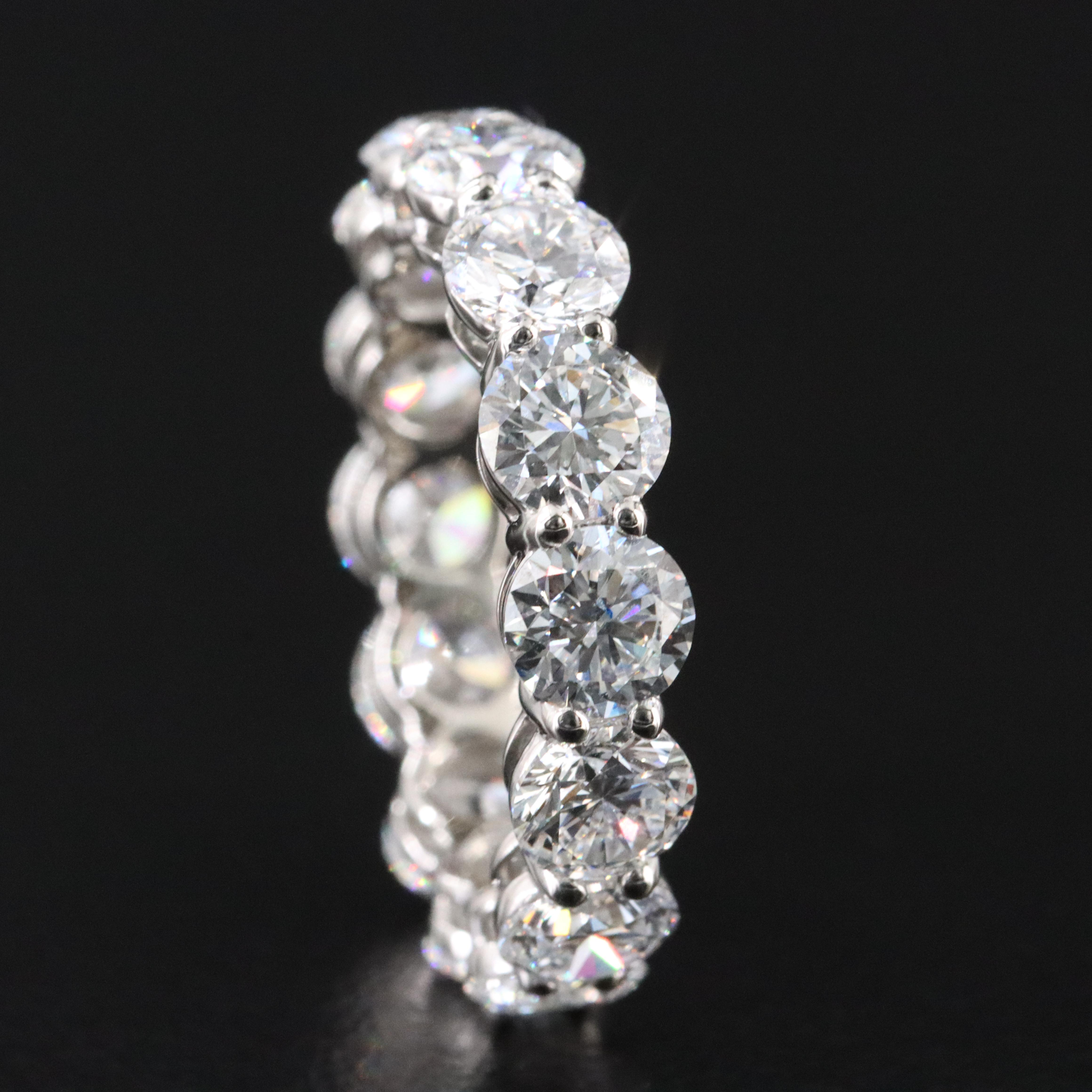 Platinum 5.56 CTW Lab Grown Diamond Eternity Band