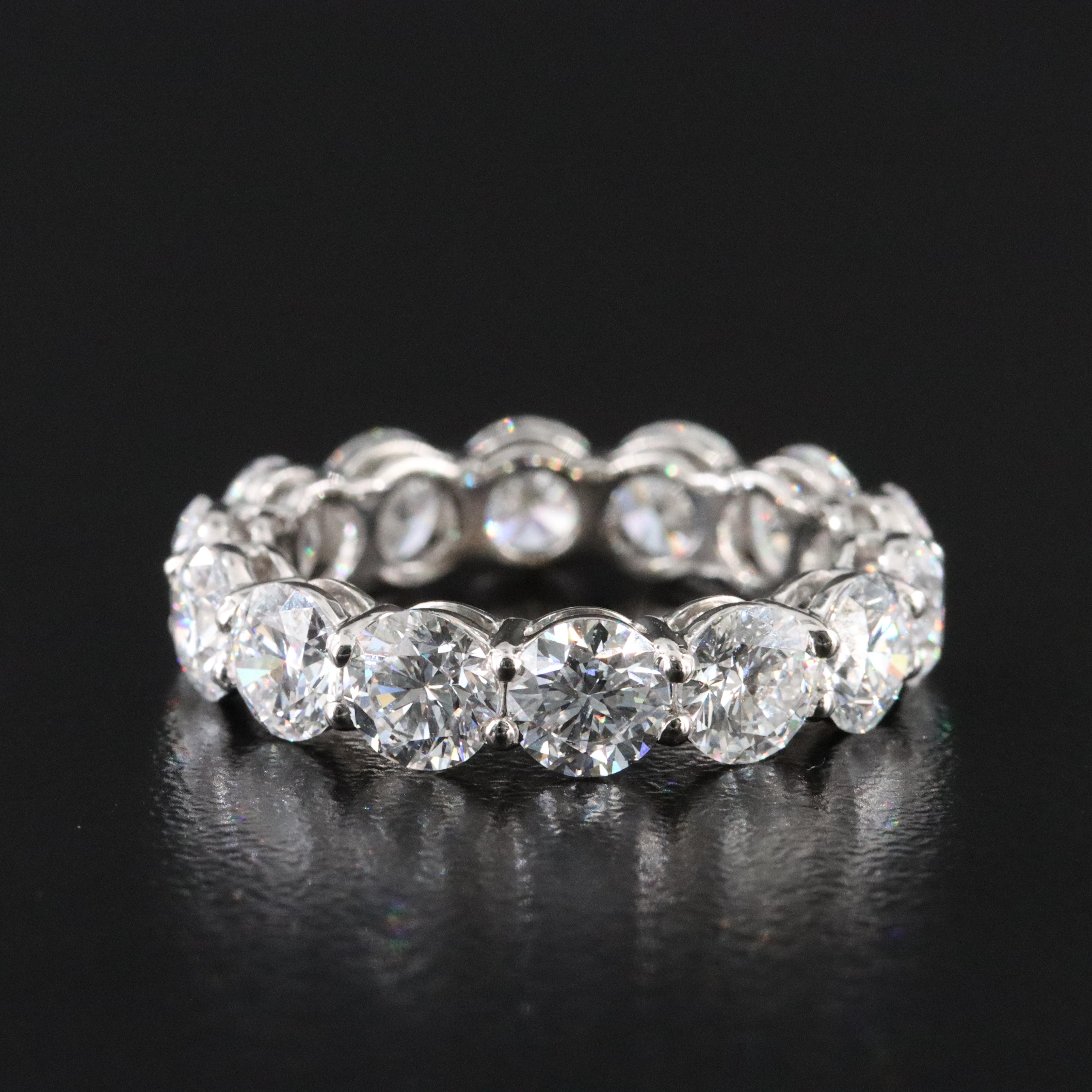 Platinum 5.56 CTW Lab Grown Diamond Eternity Band