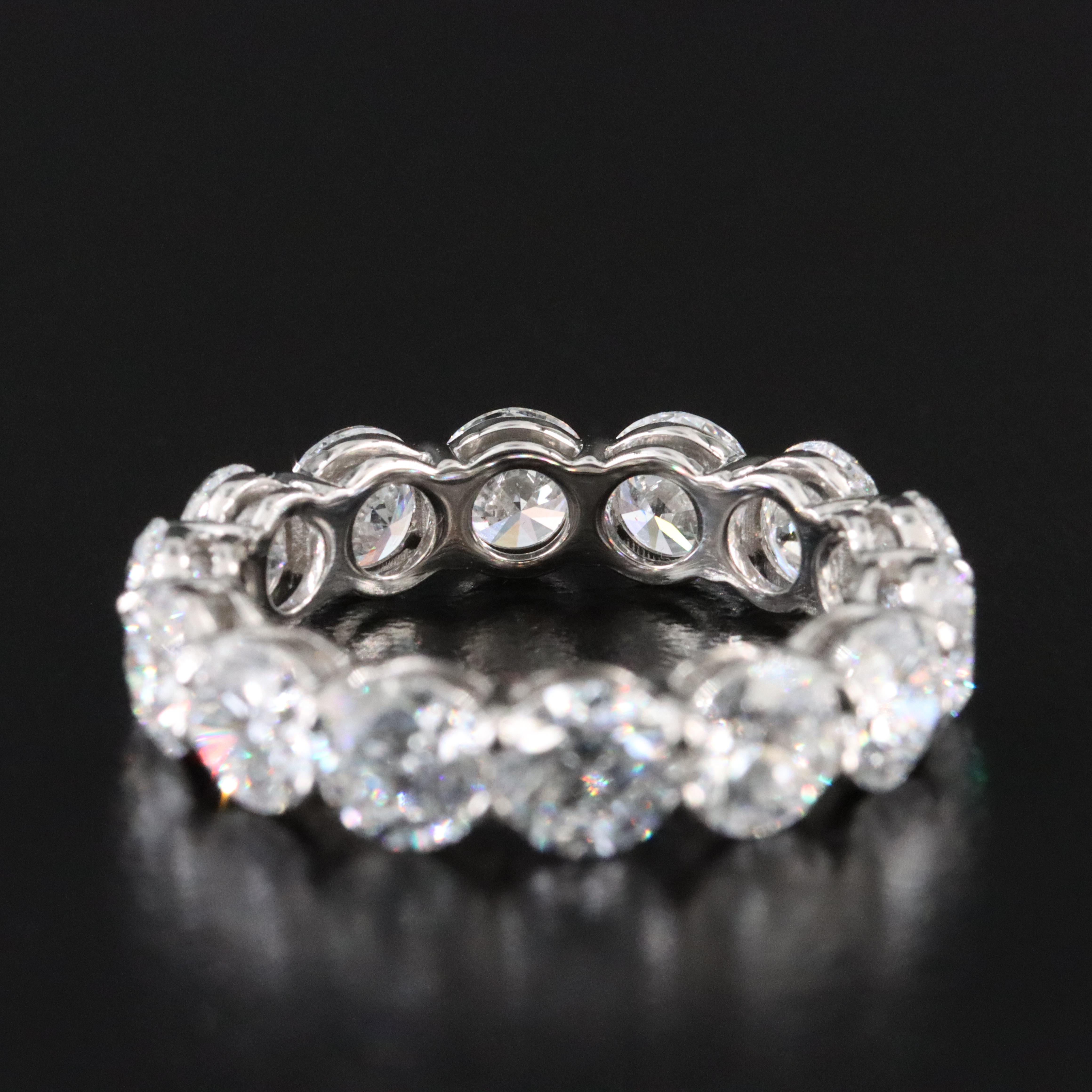 Platinum 5.56 CTW Lab Grown Diamond Eternity Band