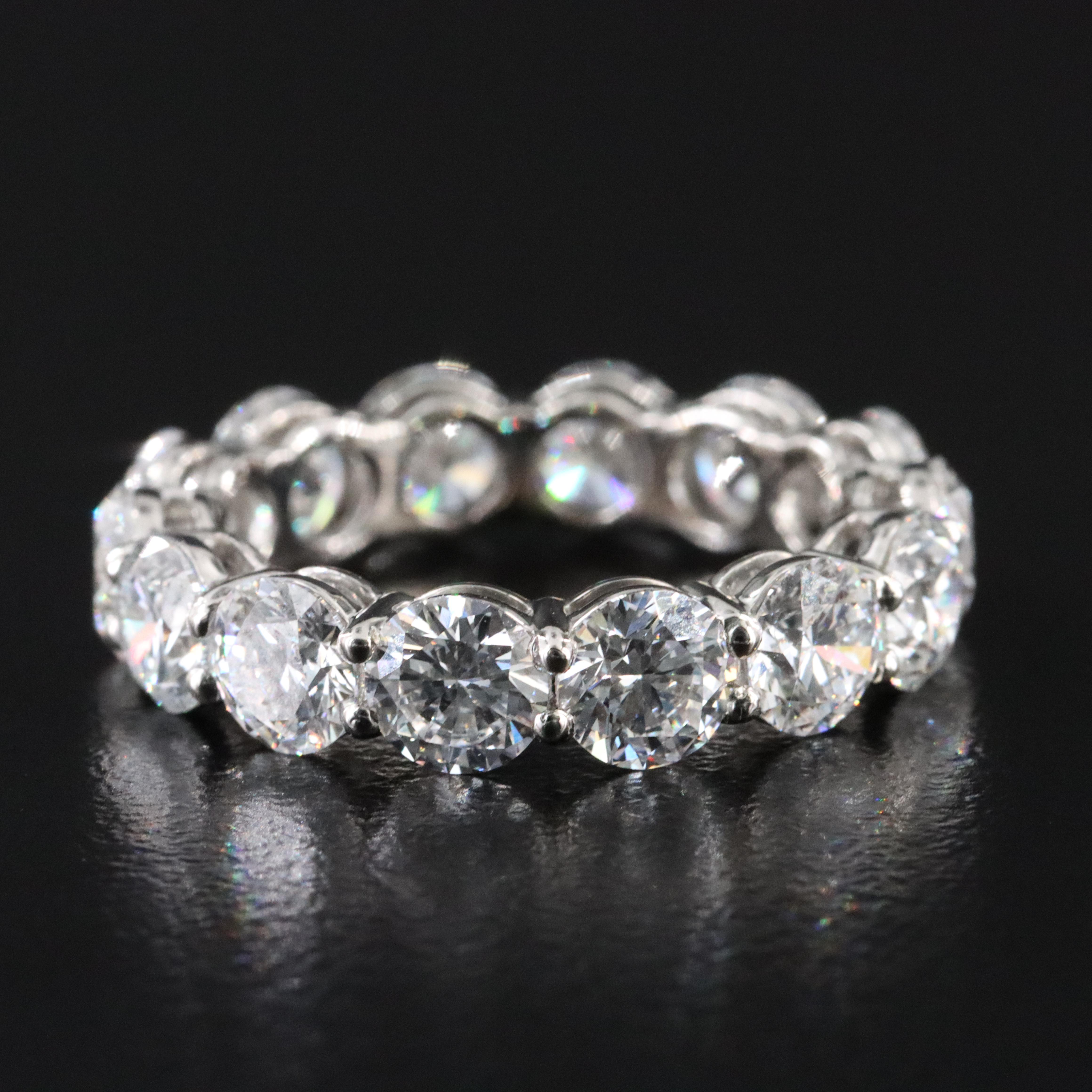 Platinum 5.56 CTW Lab Grown Diamond Eternity Band