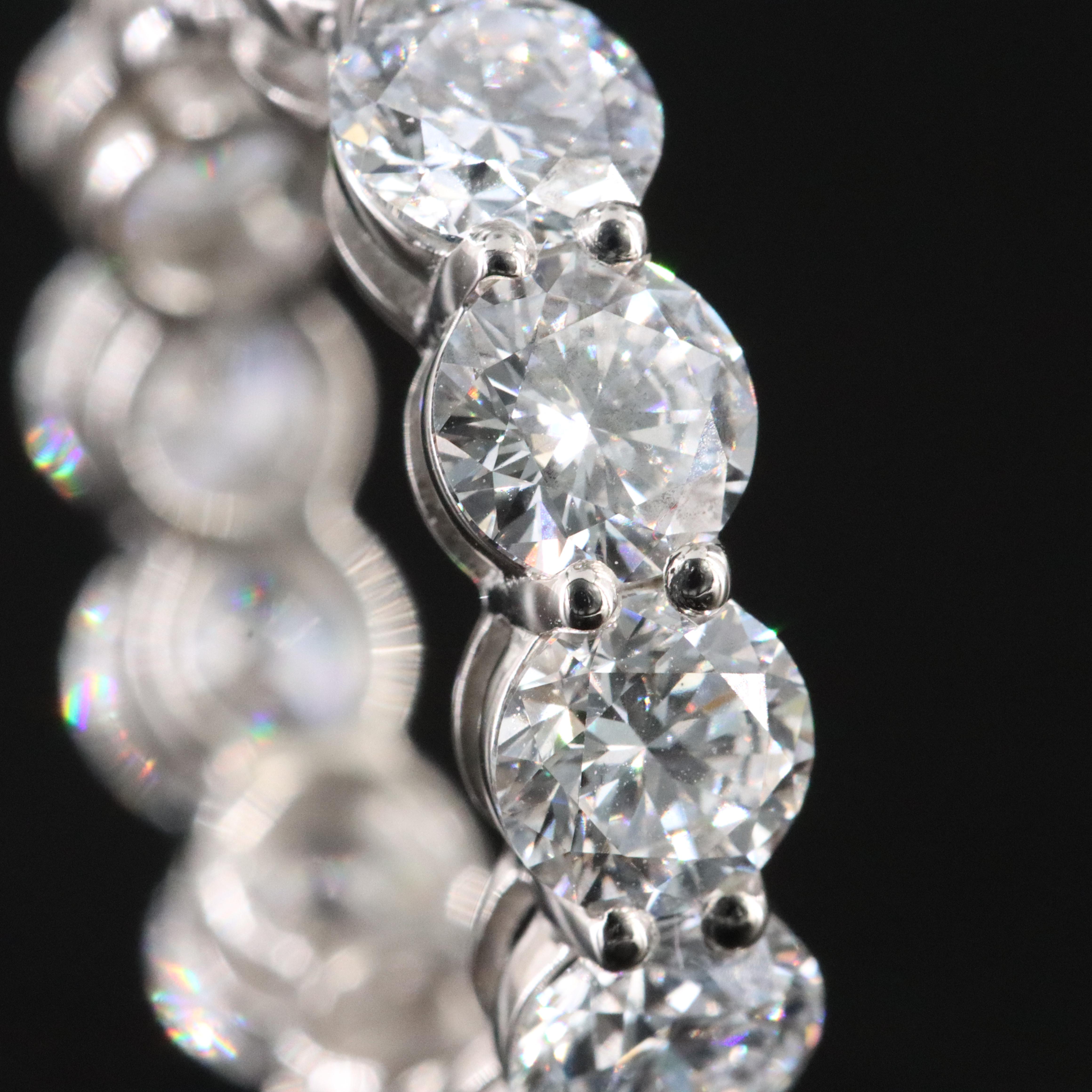 Platinum 7.21 CTW Lab Grown Diamond Eternity Band