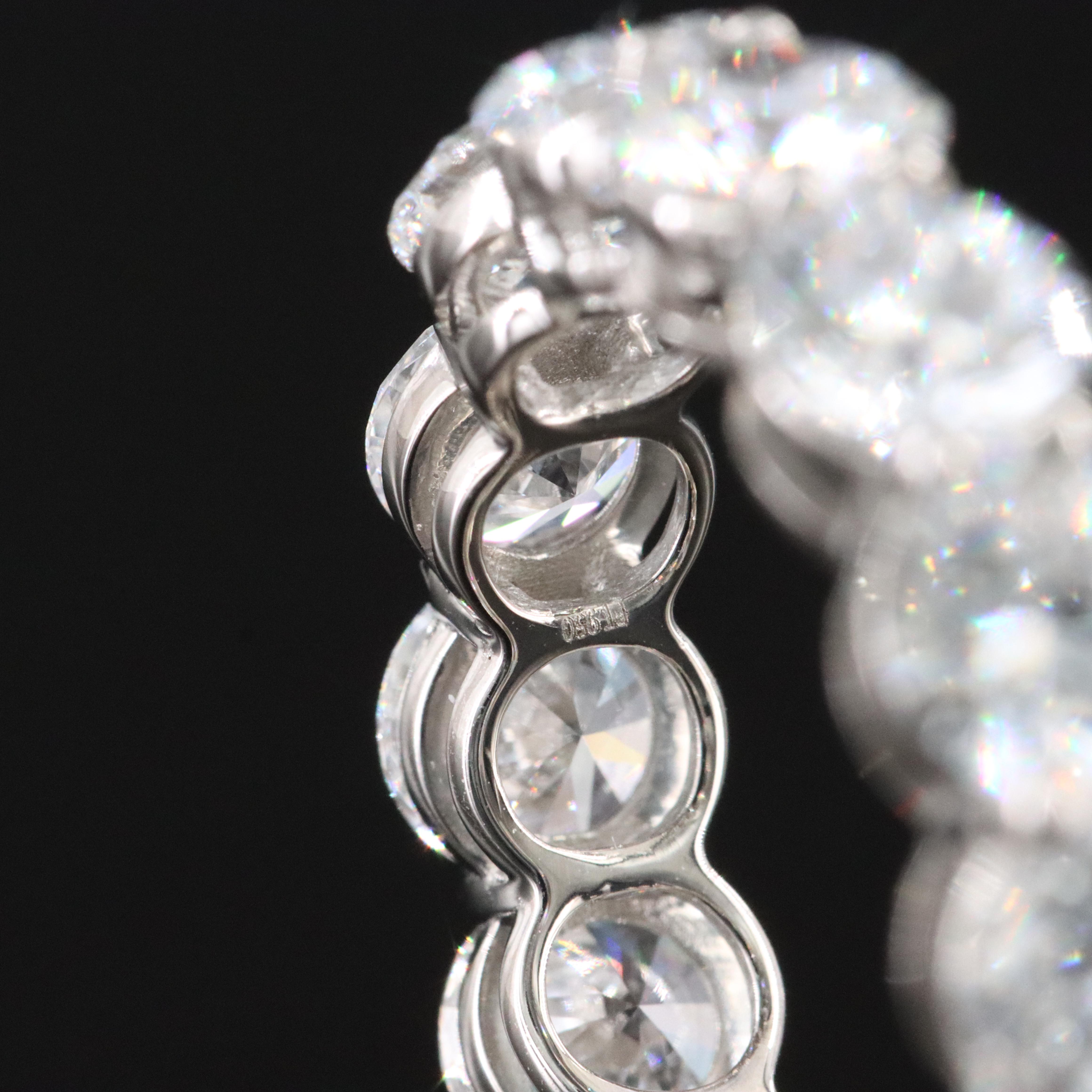 Platinum 7.21 CTW Lab Grown Diamond Eternity Band