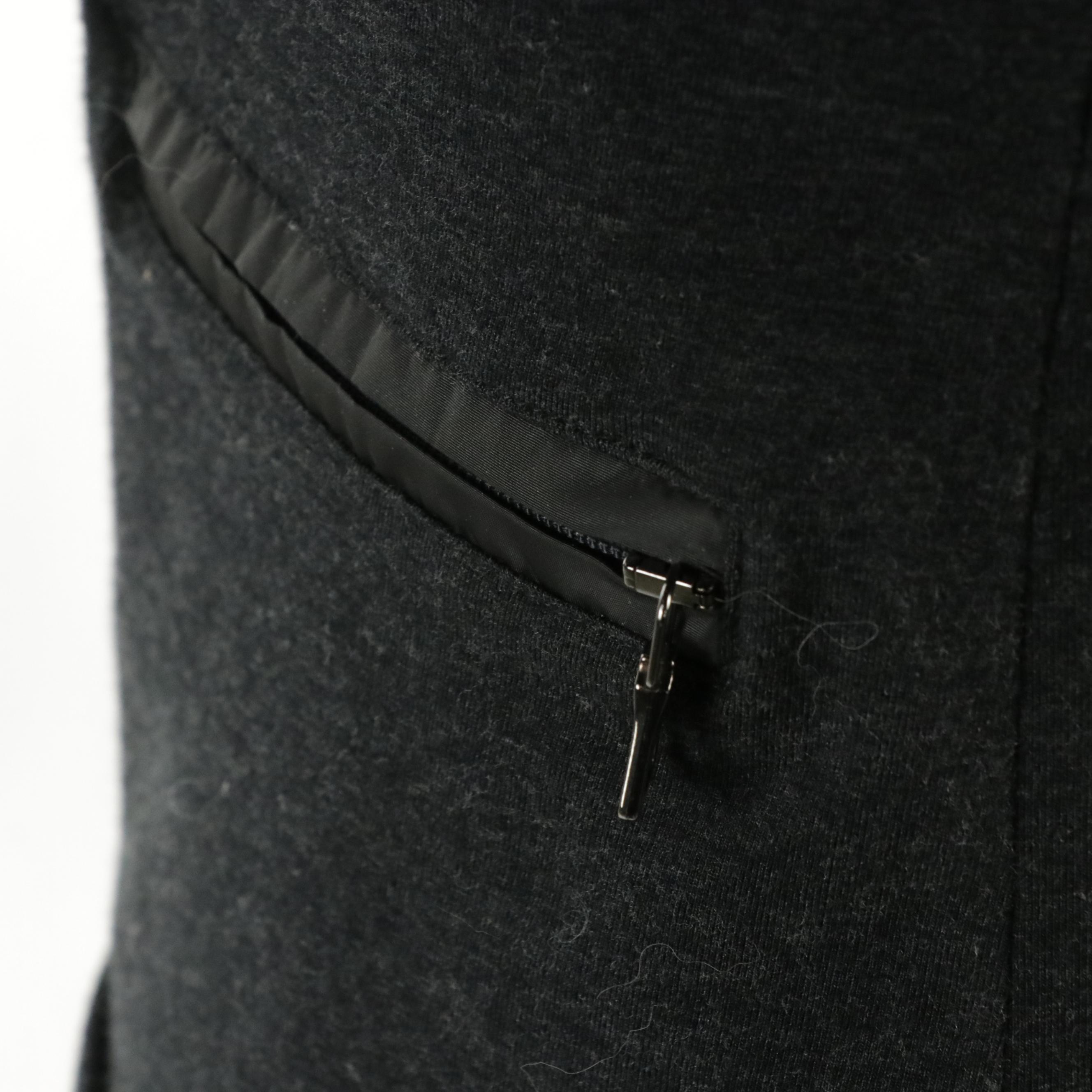 Prada Sport Cotton Blend Long Sleeve Tops with Zip Pocket Details