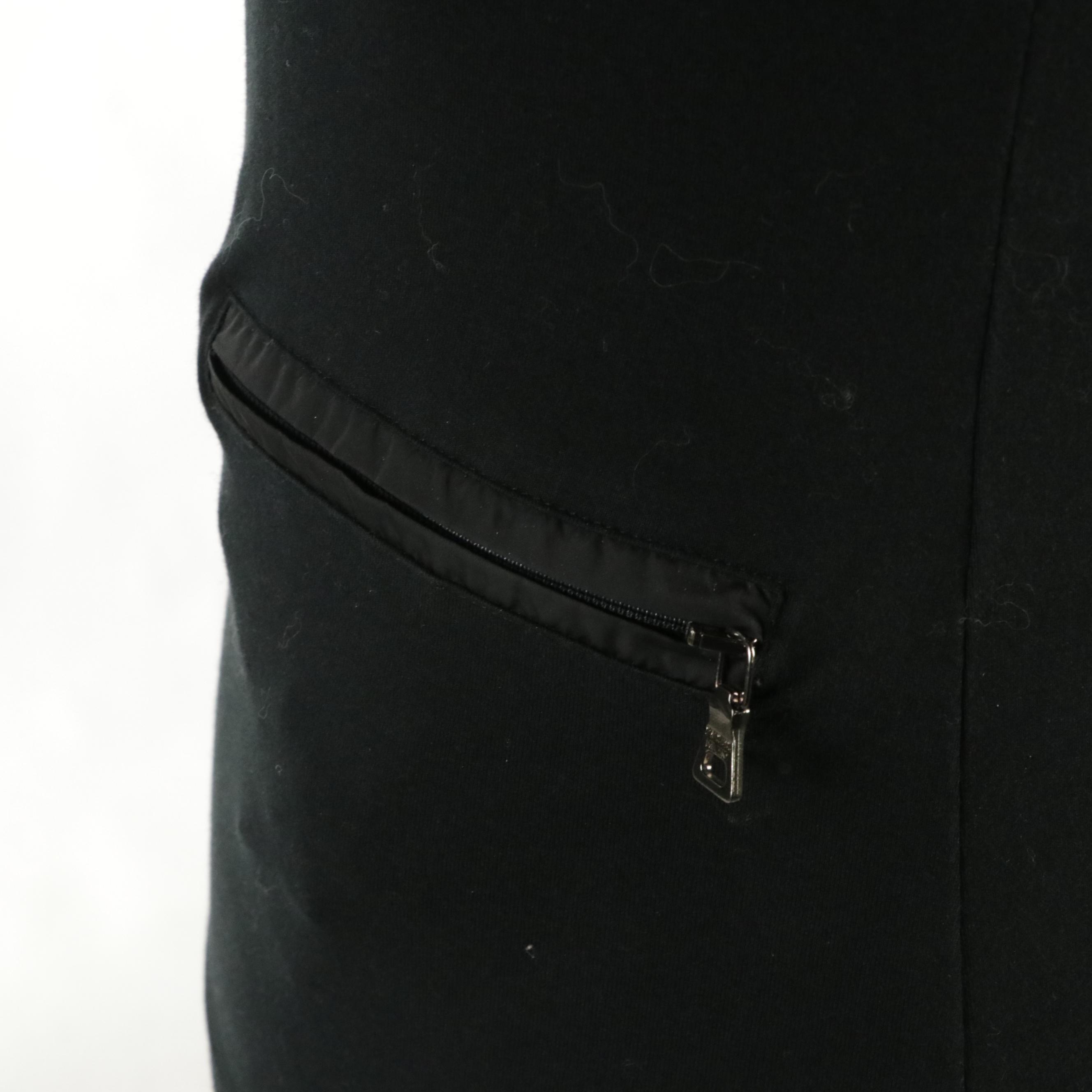 Prada Sport Cotton Blend Long Sleeve Tops with Zip Pocket Details