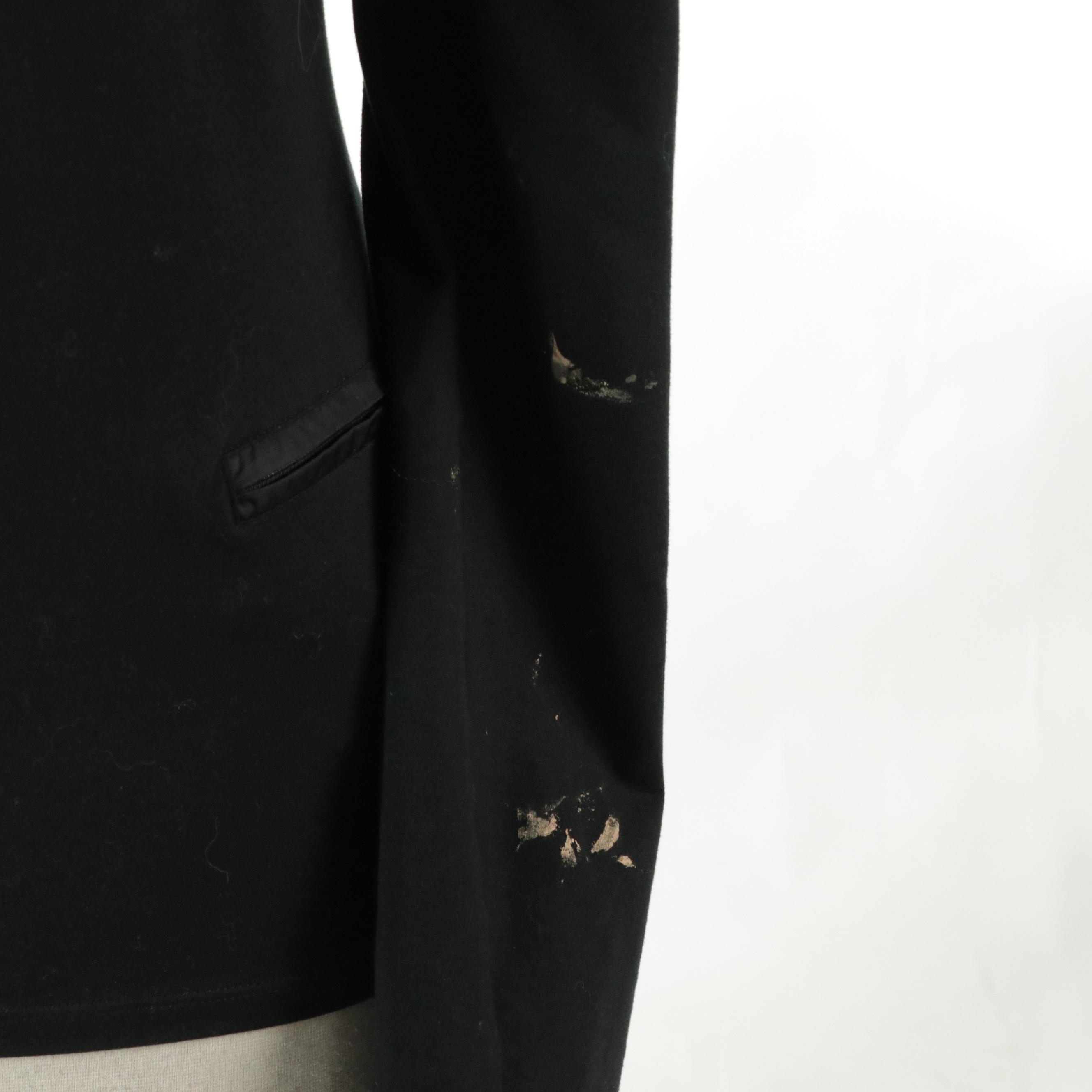 Prada Sport Cotton Blend Long Sleeve Tops with Zip Pocket Details