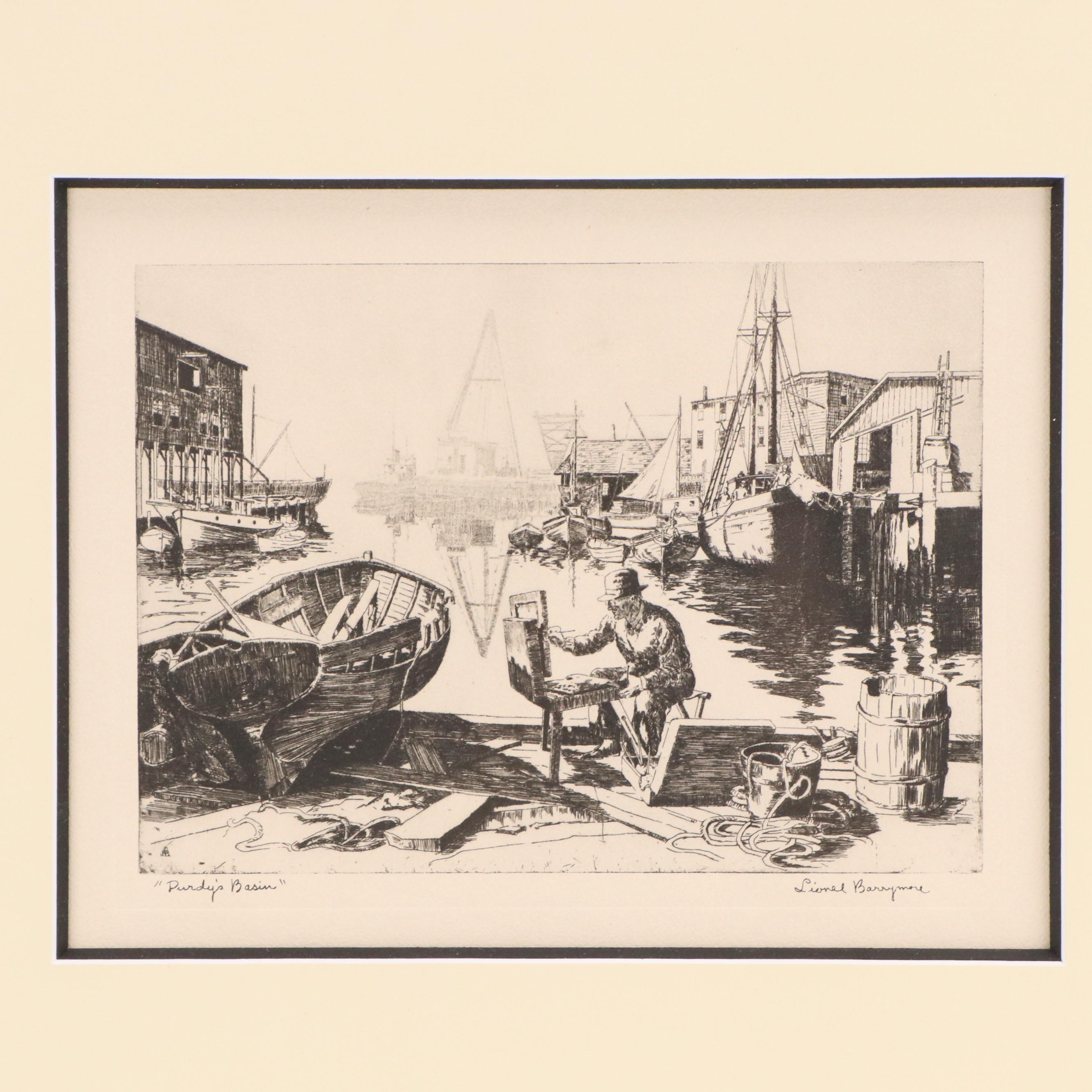 Rotogravure After Lionel Barrymore "Purdy's Basin"