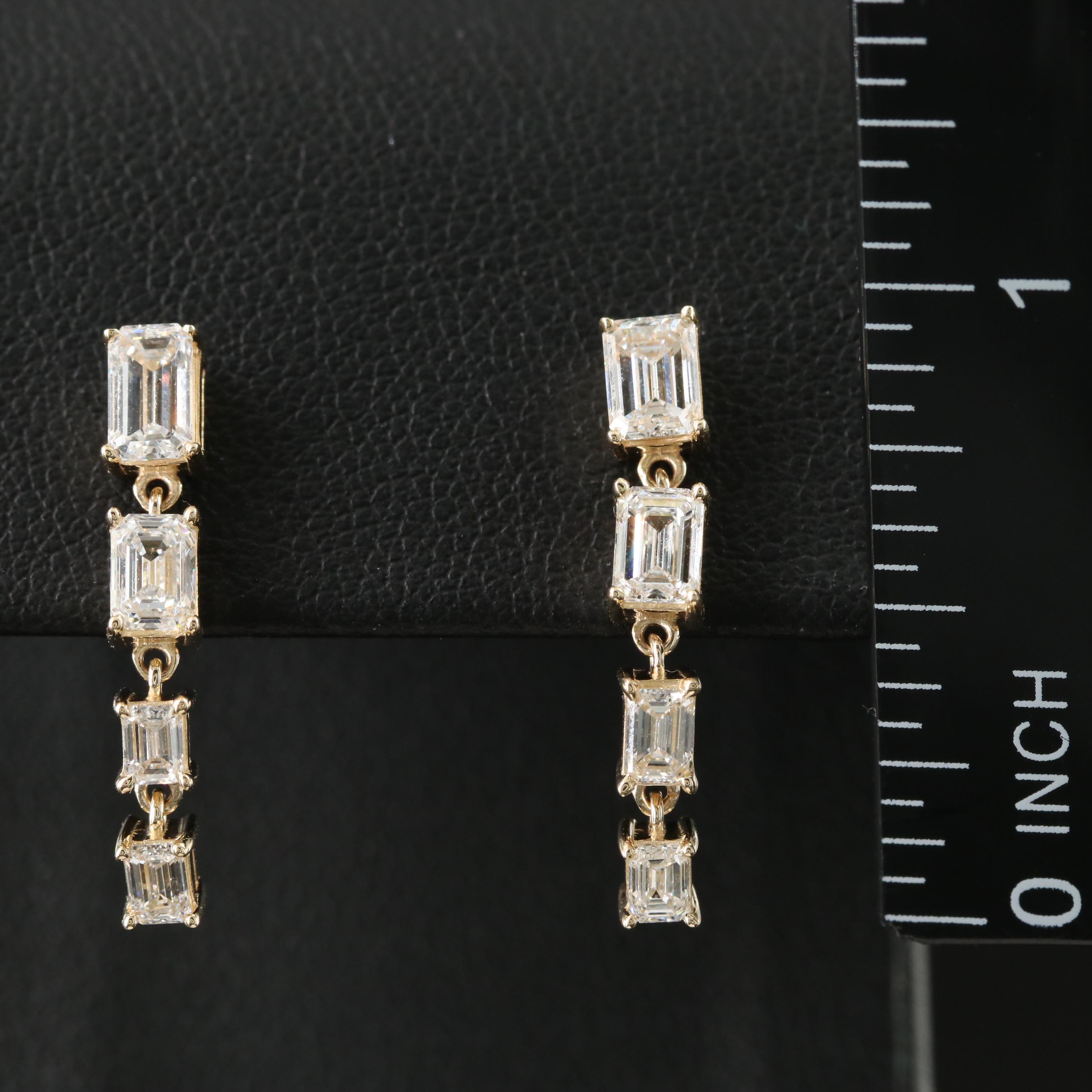14K 2.00 CTW Lab Grown Diamond Earrings