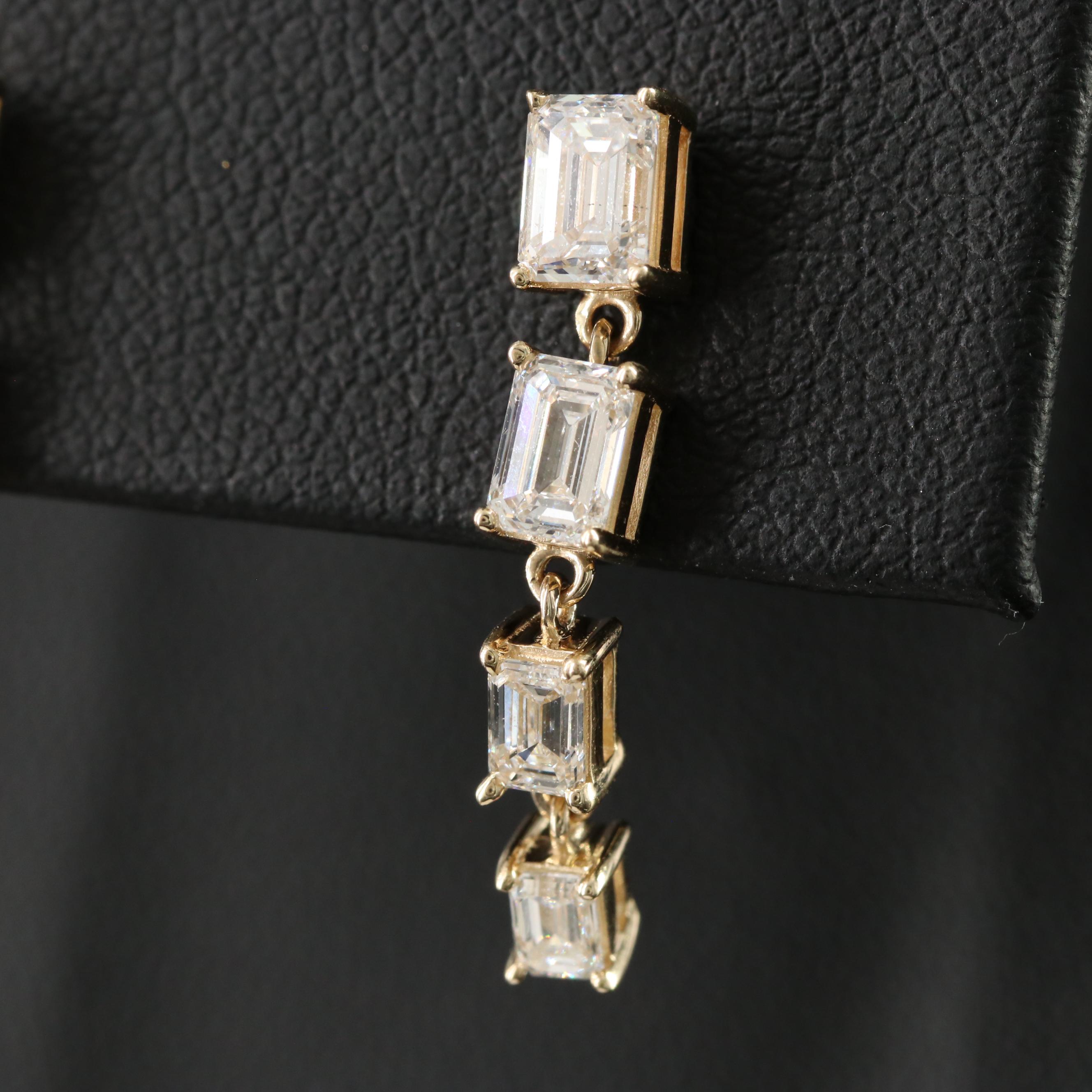 14K 2.00 CTW Lab Grown Diamond Earrings