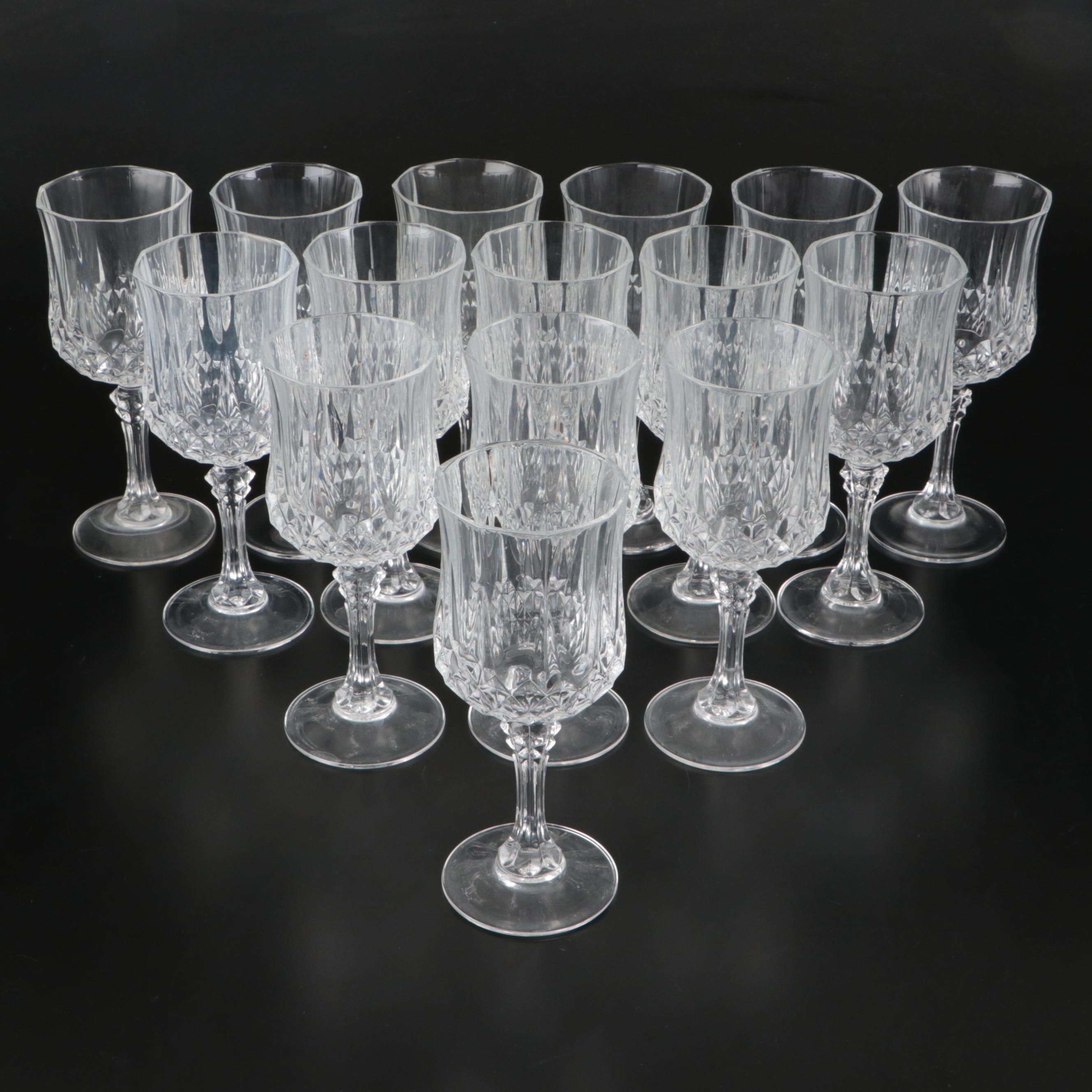 Cristal d'Arques "Longchamp" Crystal Wine and Water Glasses