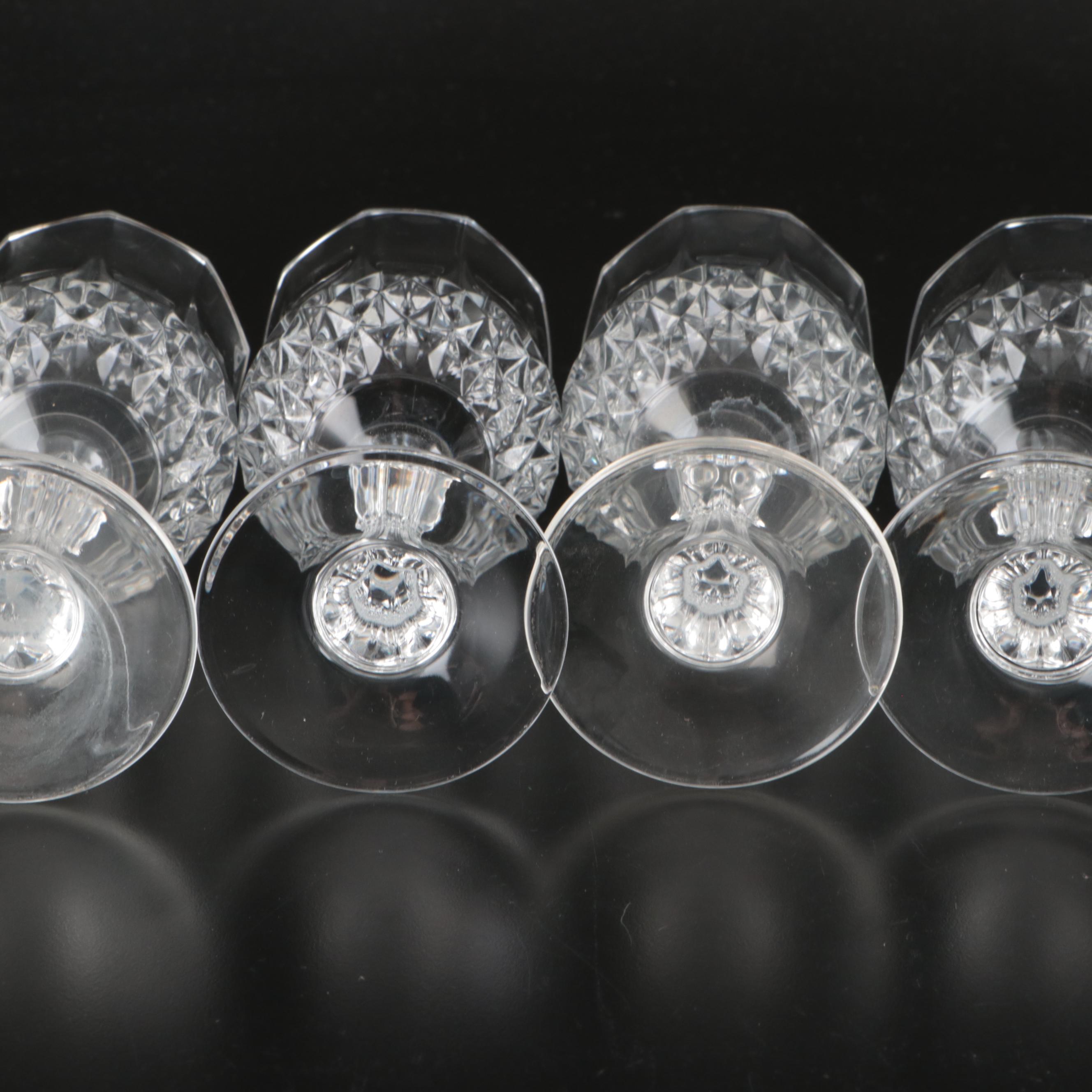 Cristal d'Arques "Longchamp" Crystal Wine and Water Glasses