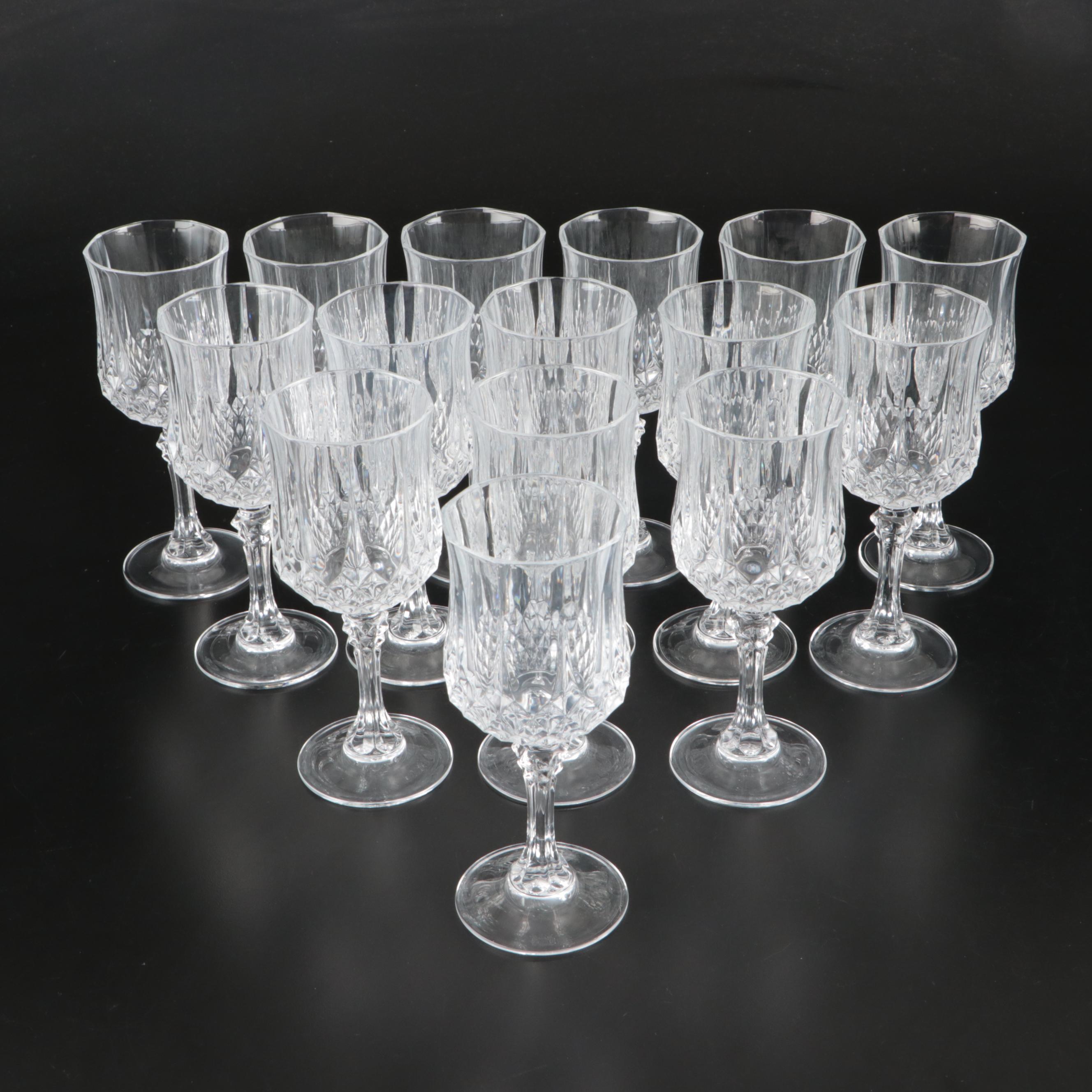 Cristal d'Arques "Longchamp" Crystal Wine and Water Glasses
