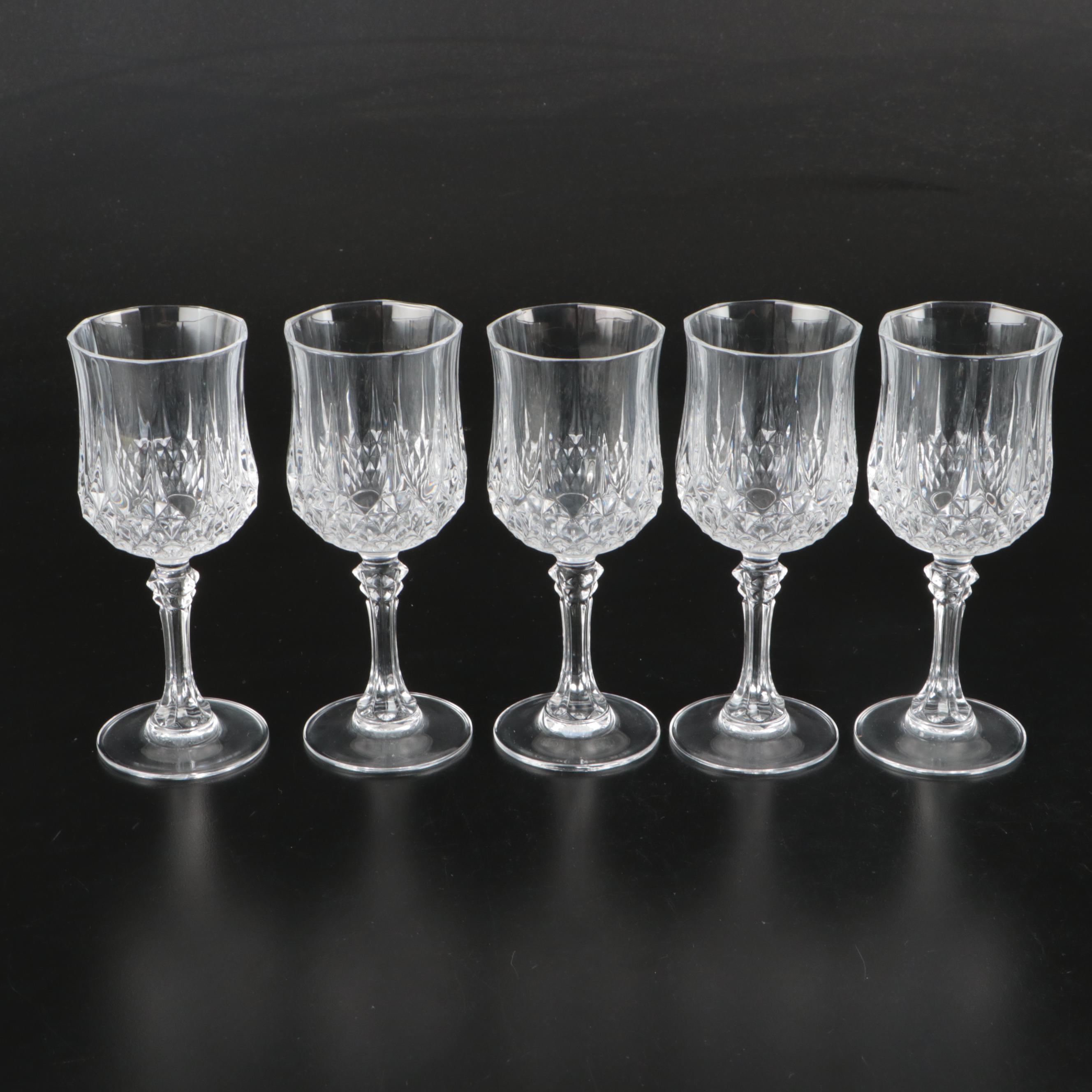 Cristal d'Arques "Longchamp" Crystal Wine and Water Glasses