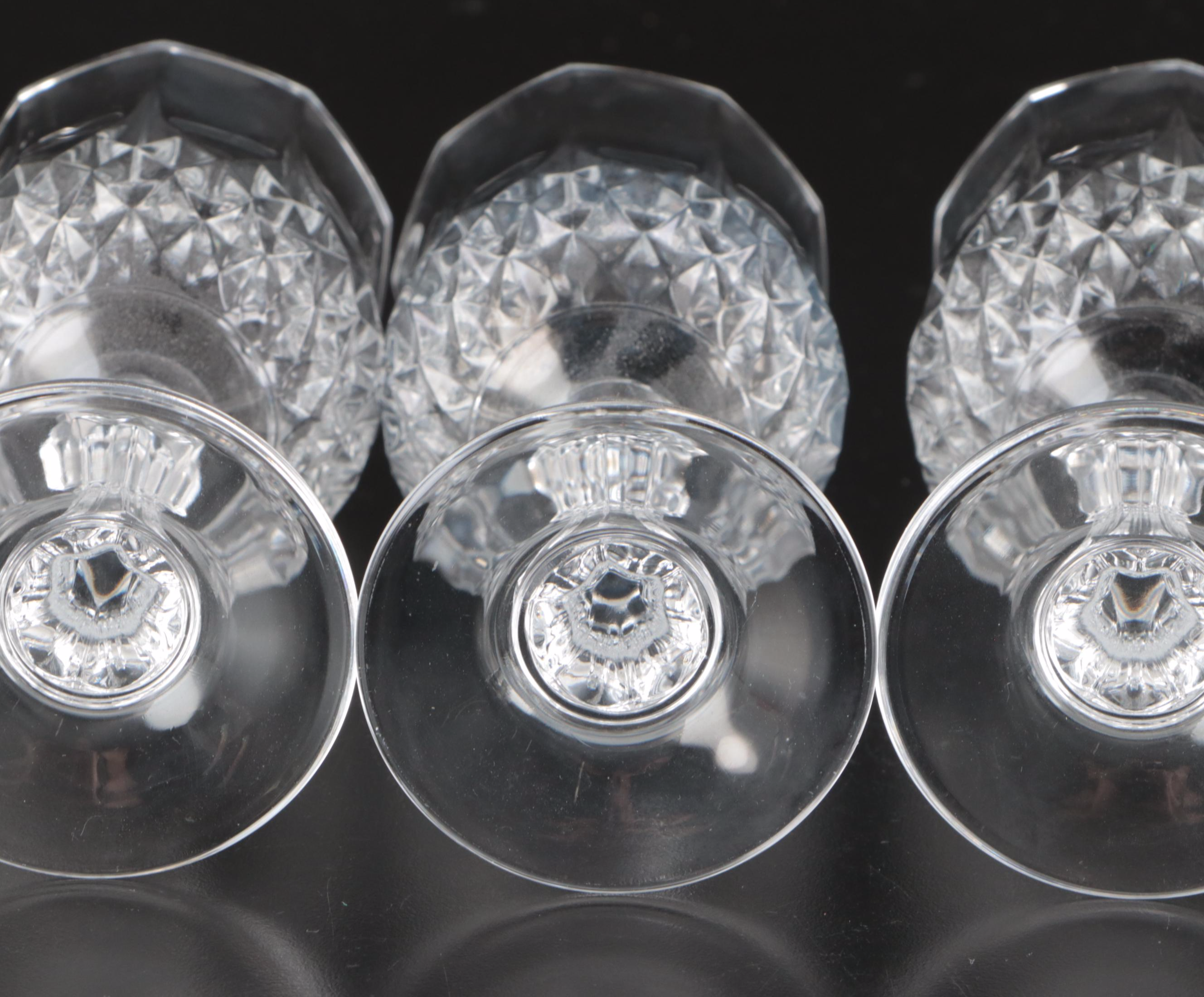 Cristal d'Arques "Longchamp" Crystal Wine and Water Glasses