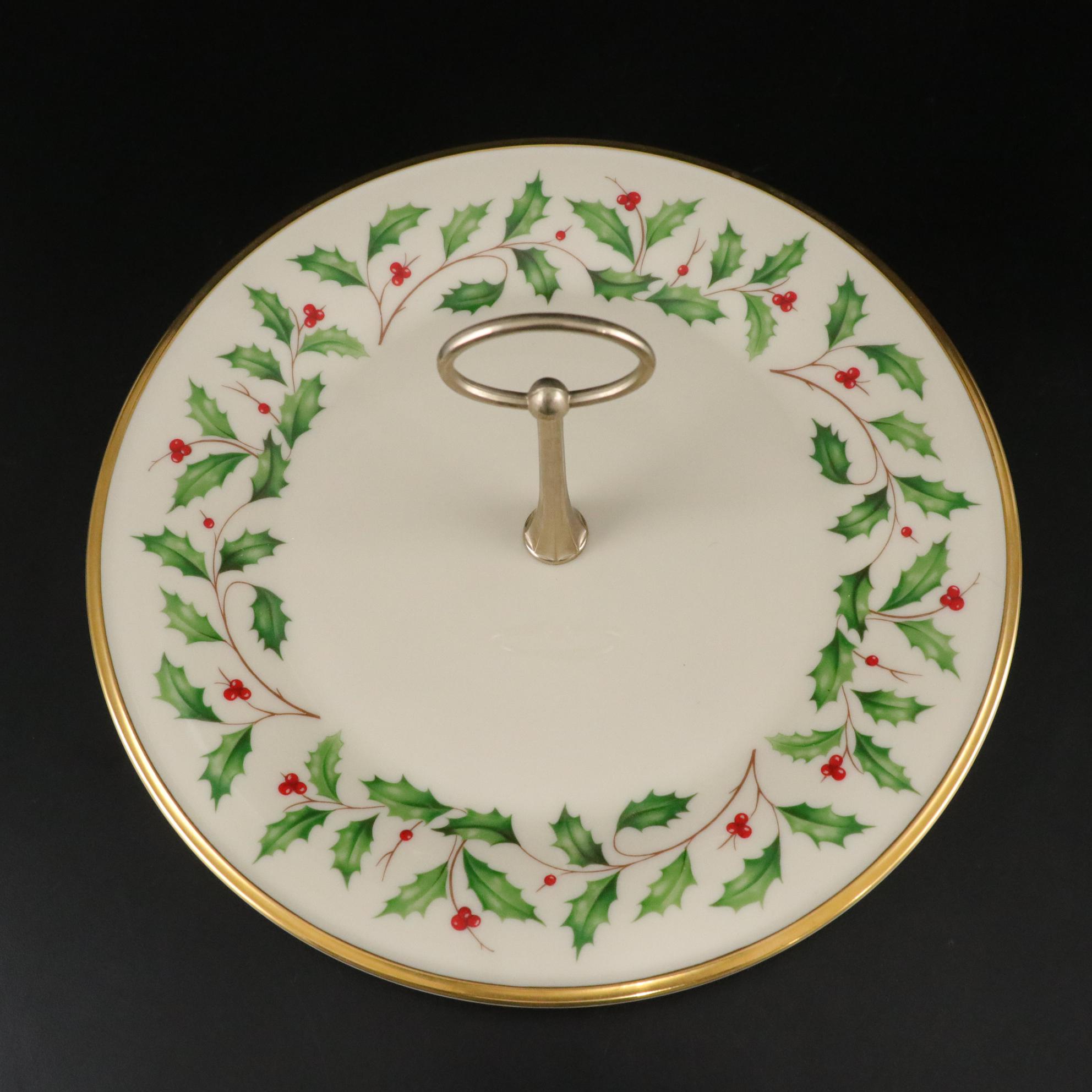 Lenox "Holiday" Tidbit Tray and Dinnerware Including "Dimension Collection"