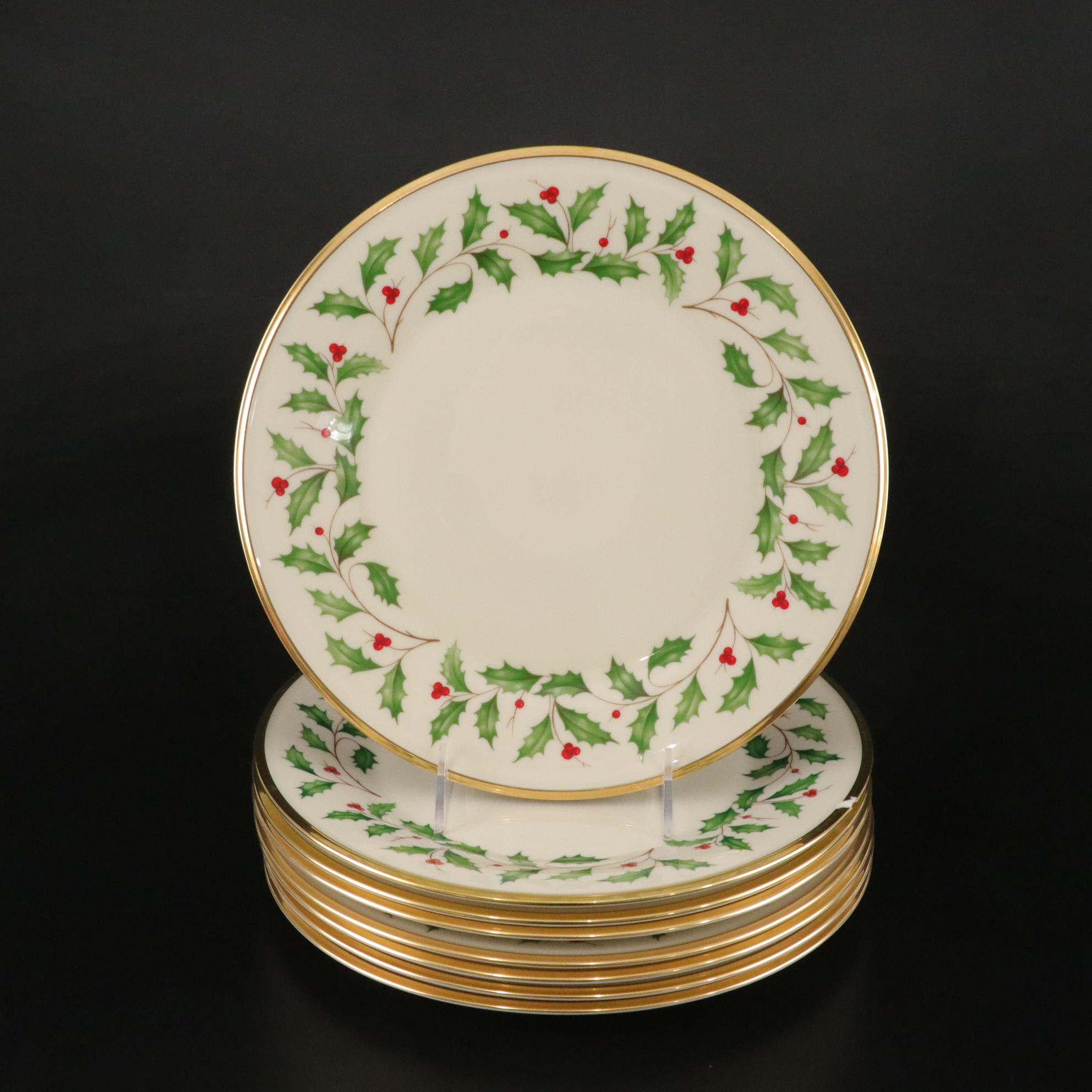 Lenox "Holiday" Tidbit Tray and Dinnerware Including "Dimension Collection"