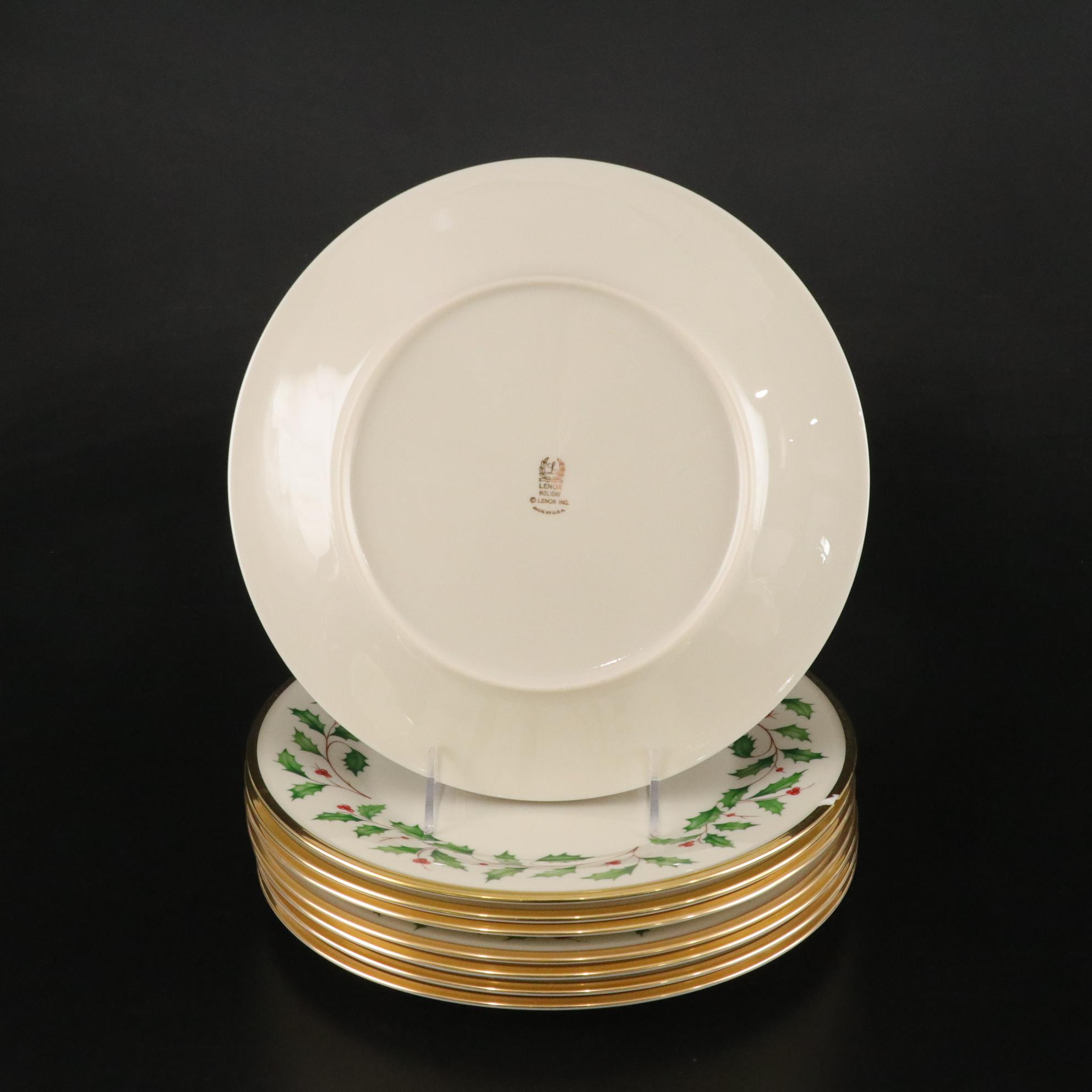 Lenox "Holiday" Tidbit Tray and Dinnerware Including "Dimension Collection"