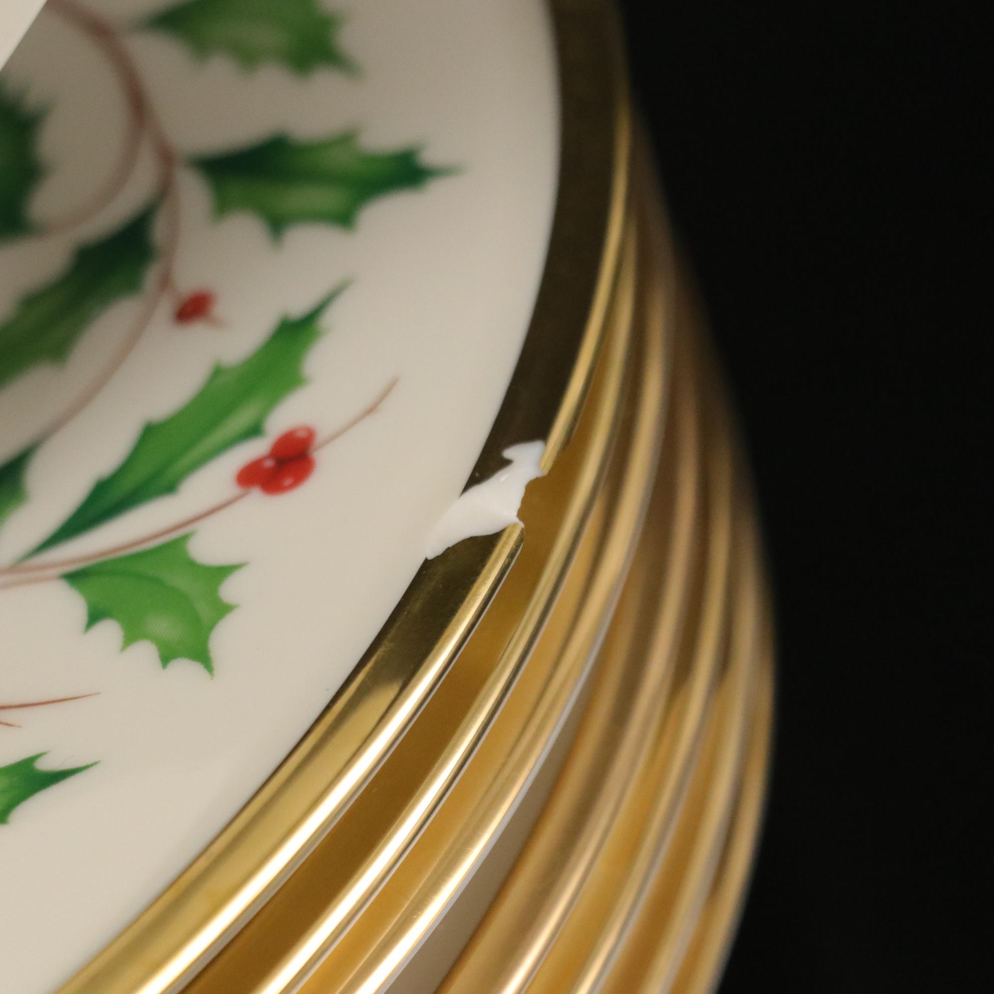 Lenox "Holiday" Tidbit Tray and Dinnerware Including "Dimension Collection"