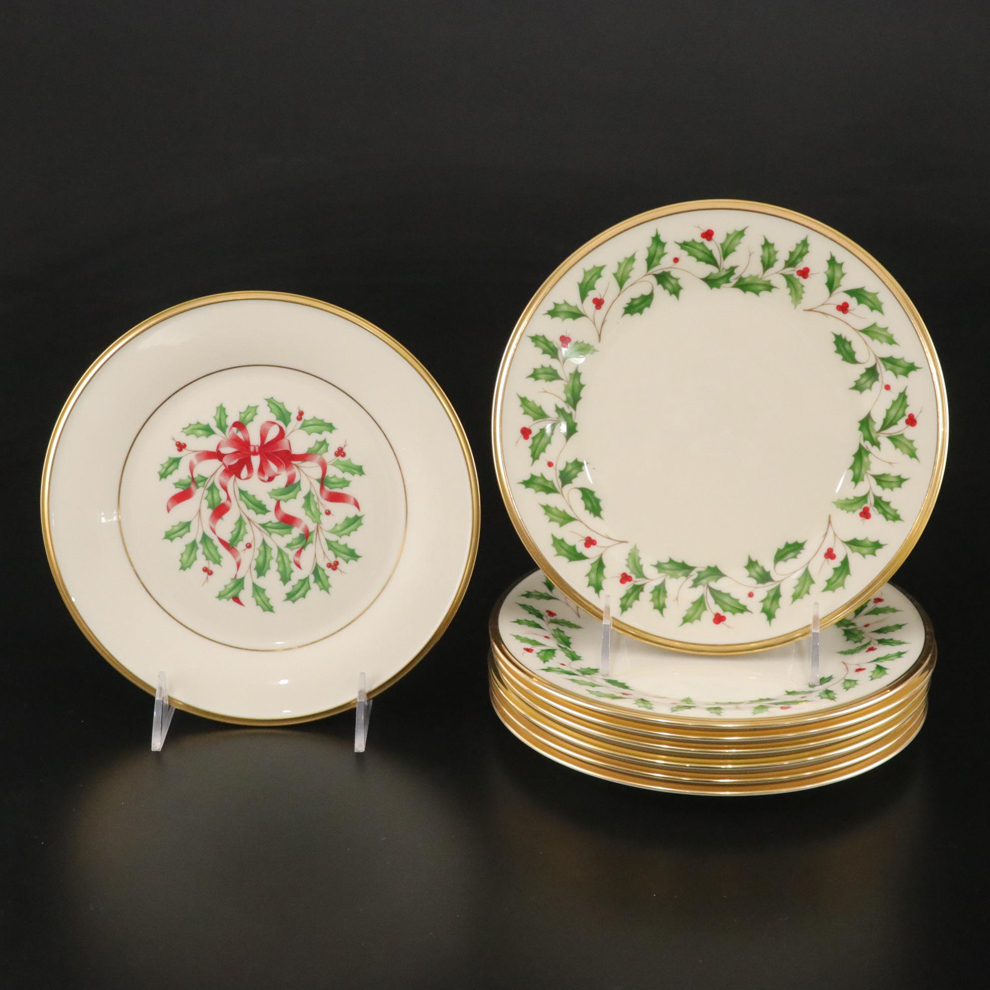 Lenox "Holiday" Tidbit Tray and Dinnerware Including "Dimension Collection"