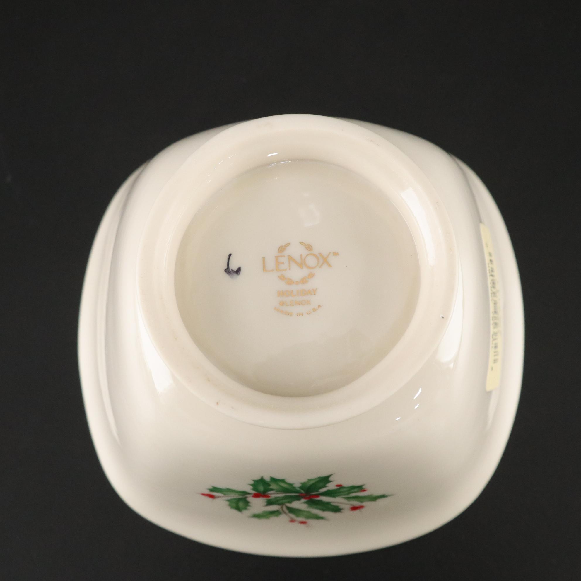 Lenox "Holiday" Tidbit Tray and Dinnerware Including "Dimension Collection"