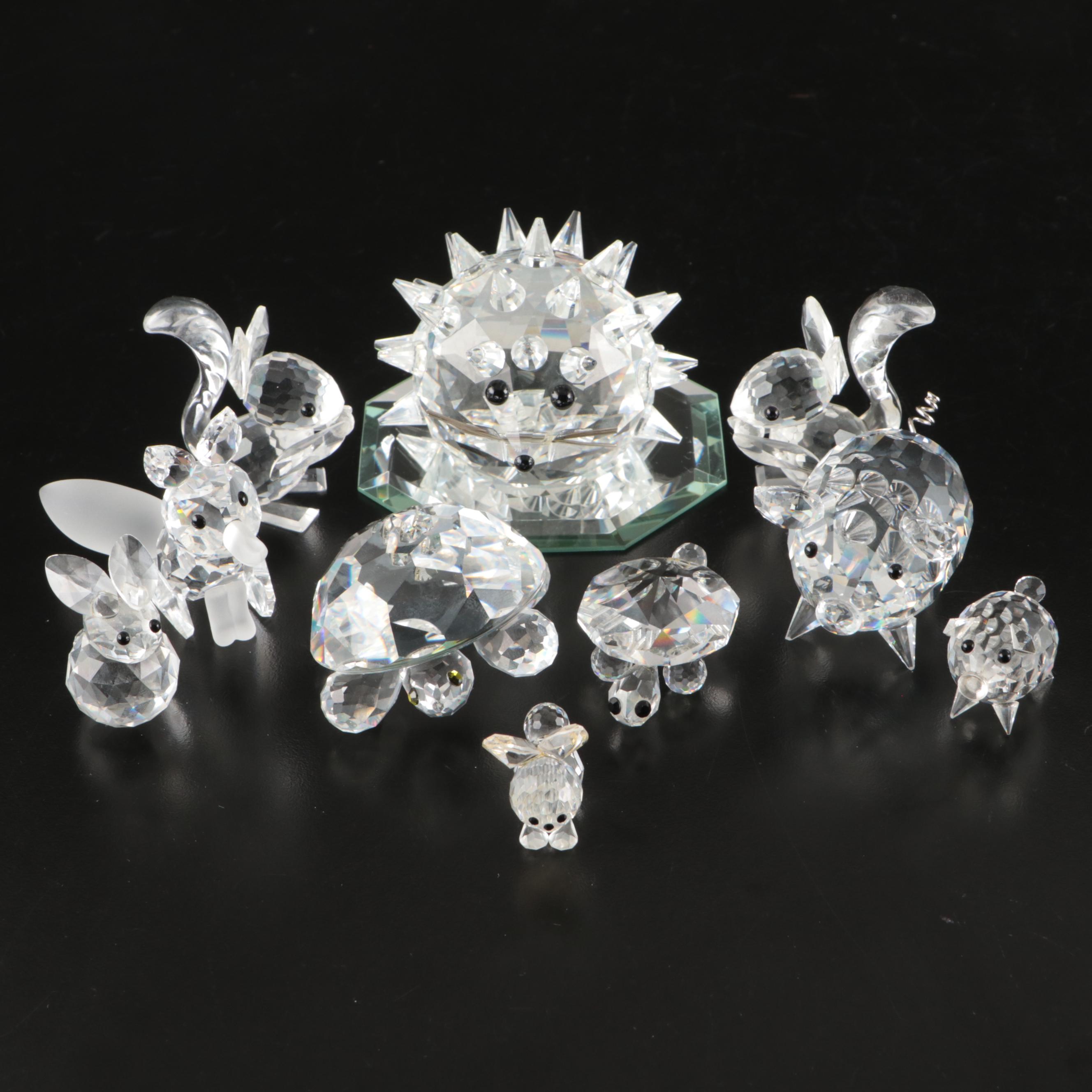 Swarovski "In a Summer Meadow," "Woodland Friends" and More Crystal Figures