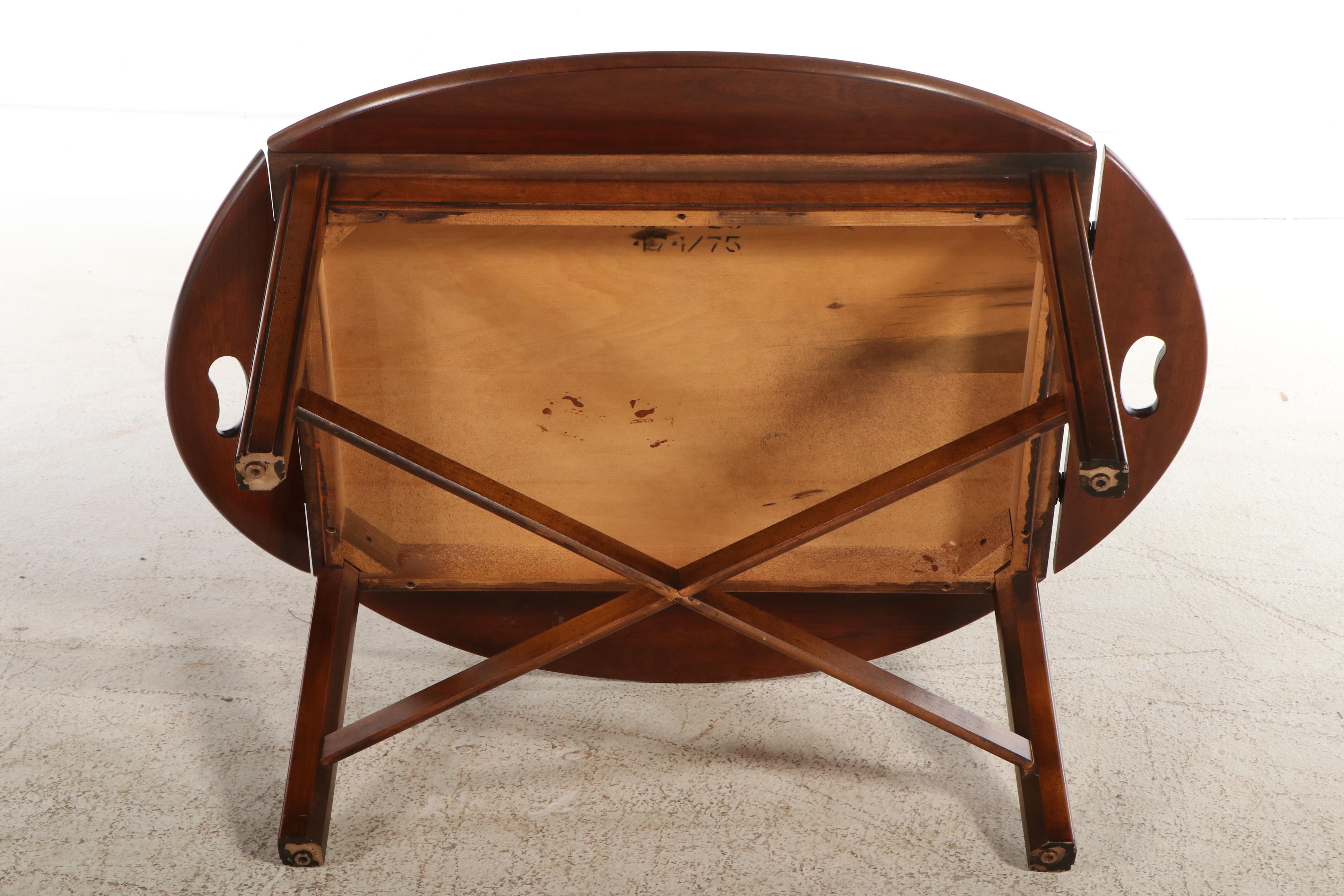 Chippendale Style Maple Butler's Tray Coffee Table, Mid to Late 20th Century