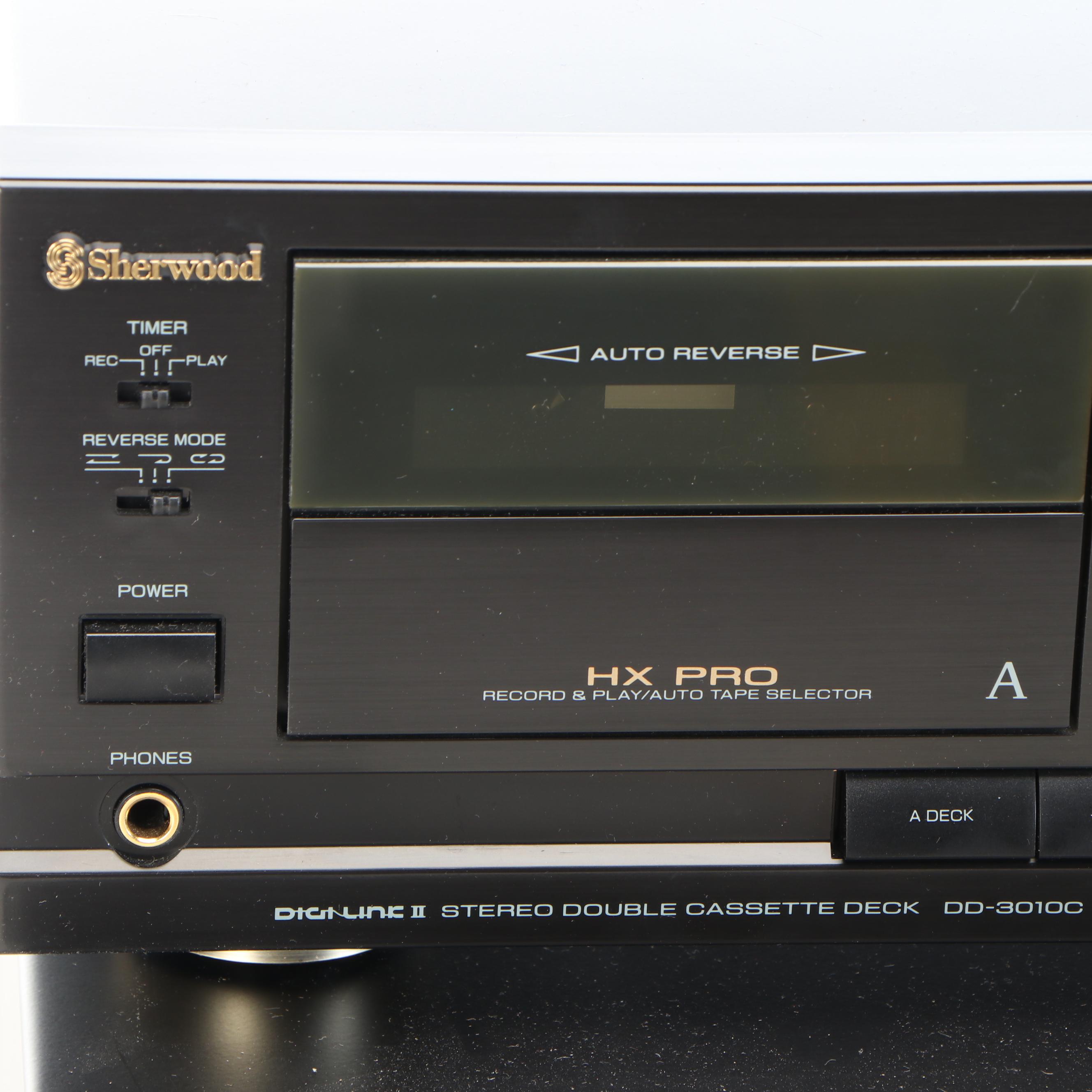 Sherwood Digi-Line II Double Cassette Deck, Multi CD Player, and Stereo Receiver