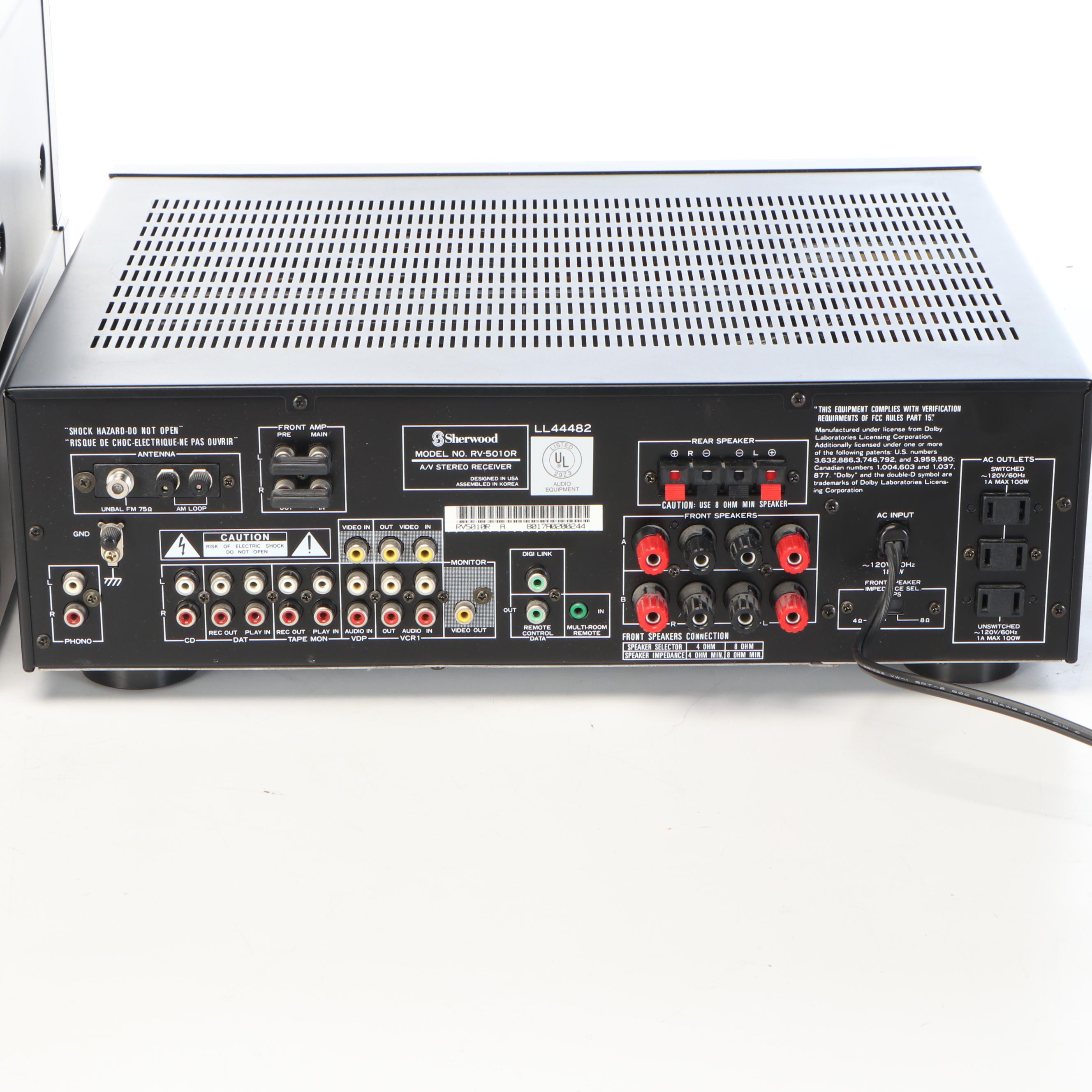 Sherwood Digi-Line II Double Cassette Deck, Multi CD Player, and Stereo Receiver