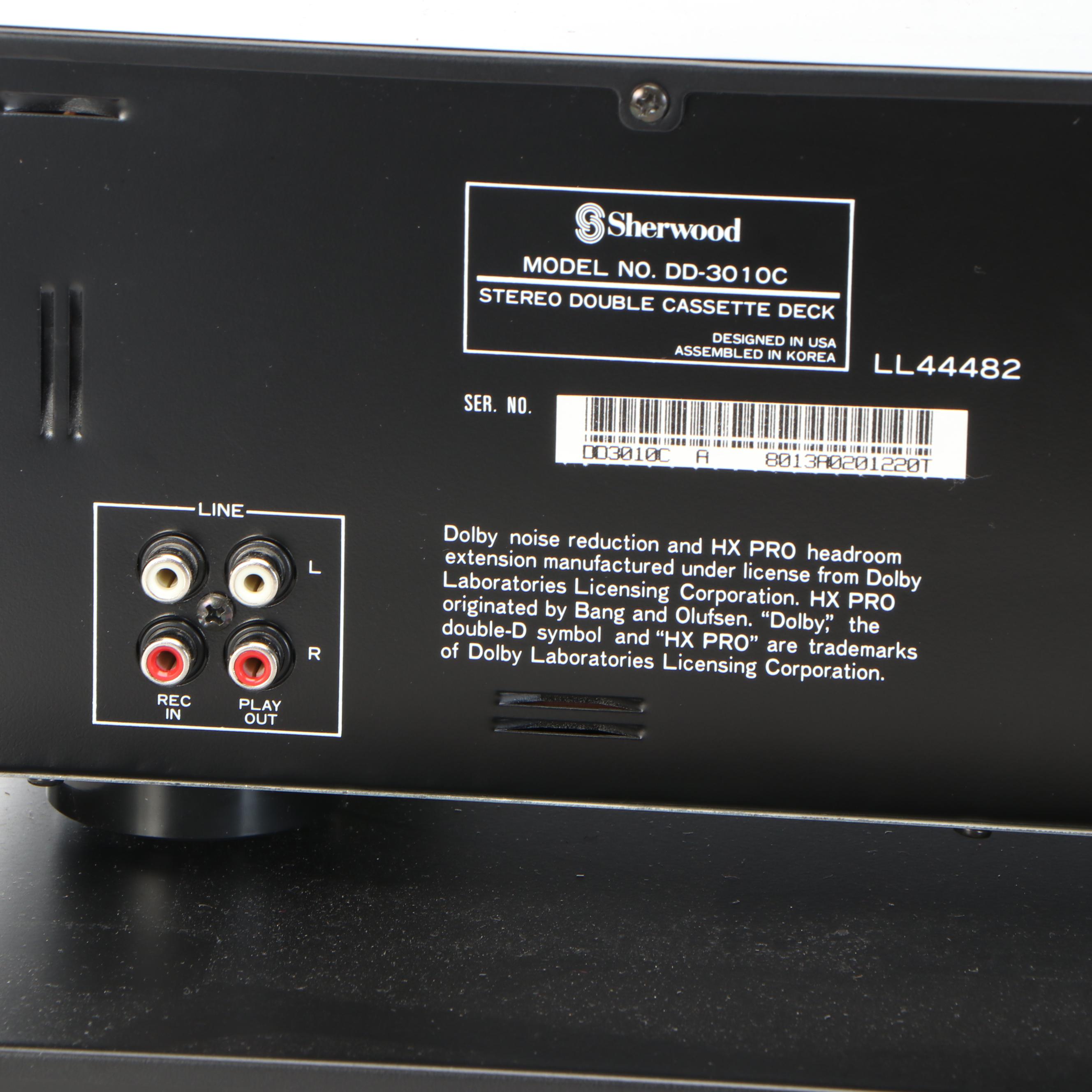 Sherwood Digi-Line II Double Cassette Deck, Multi CD Player, and Stereo Receiver