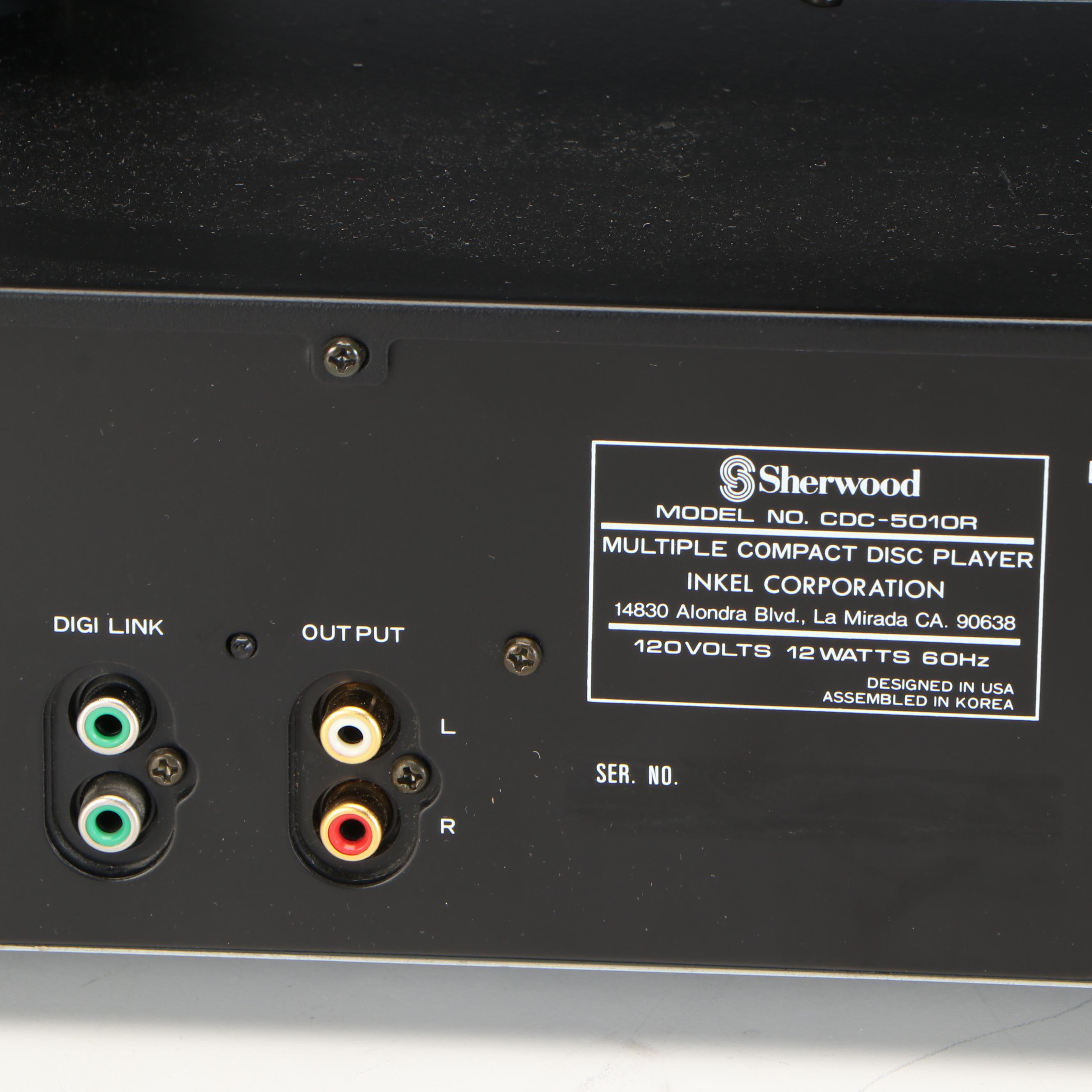 Sherwood Digi-Line II Double Cassette Deck, Multi CD Player, and Stereo Receiver