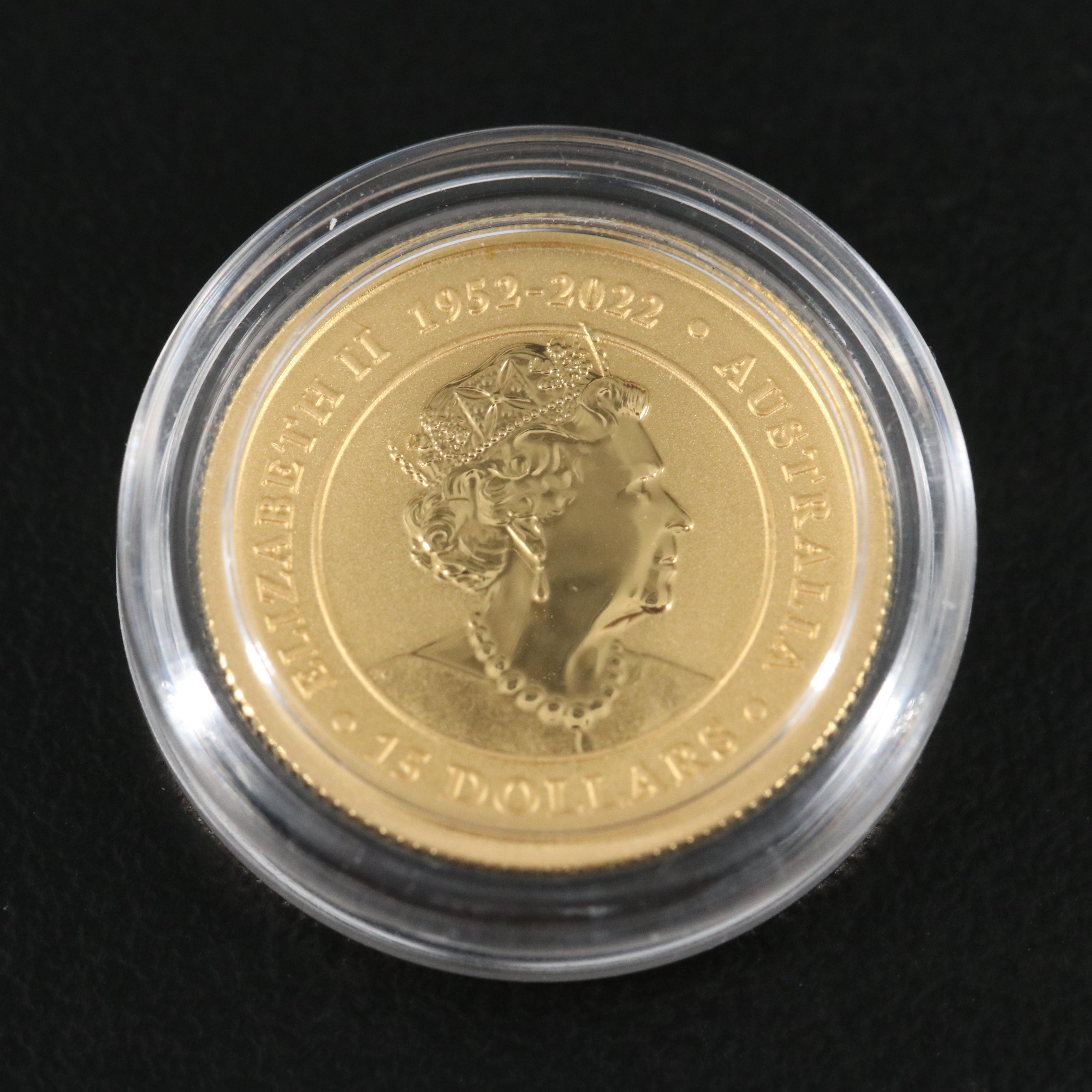 2023-P $15 Australia Kangaroo 1/10th OZT Gold Coin