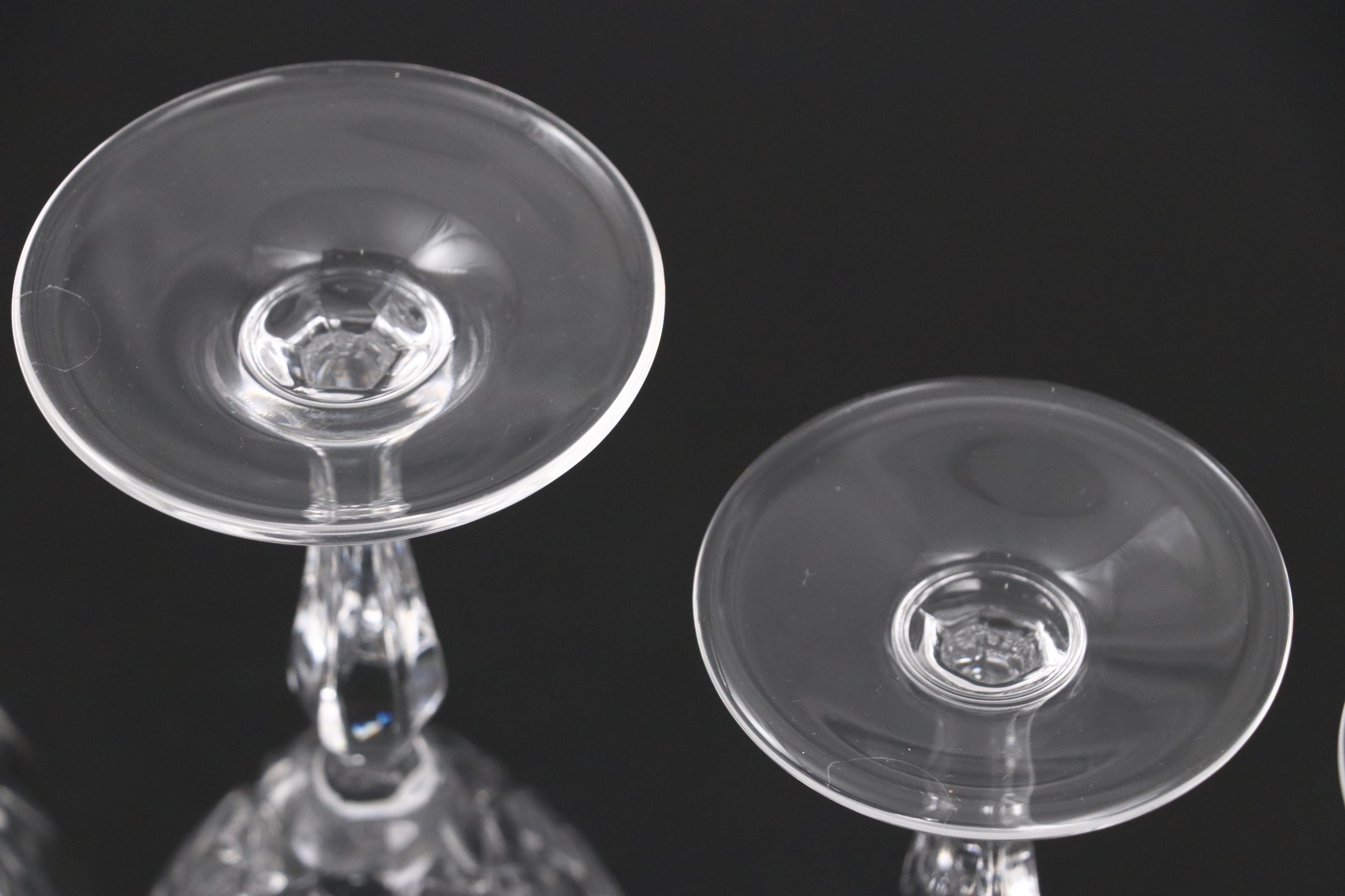 CALP "Preludio" Crystal Decanter, Wine Glasses and Water Goblets