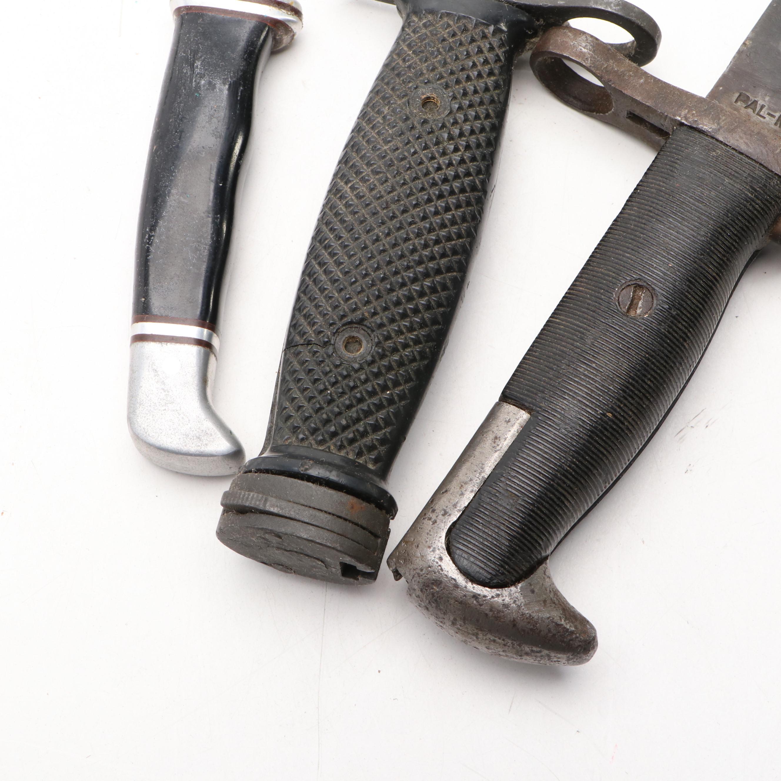 World War II Era U.S. 1943 M1 Garand with M8A1 Bayonets and Fixed Blade Knife