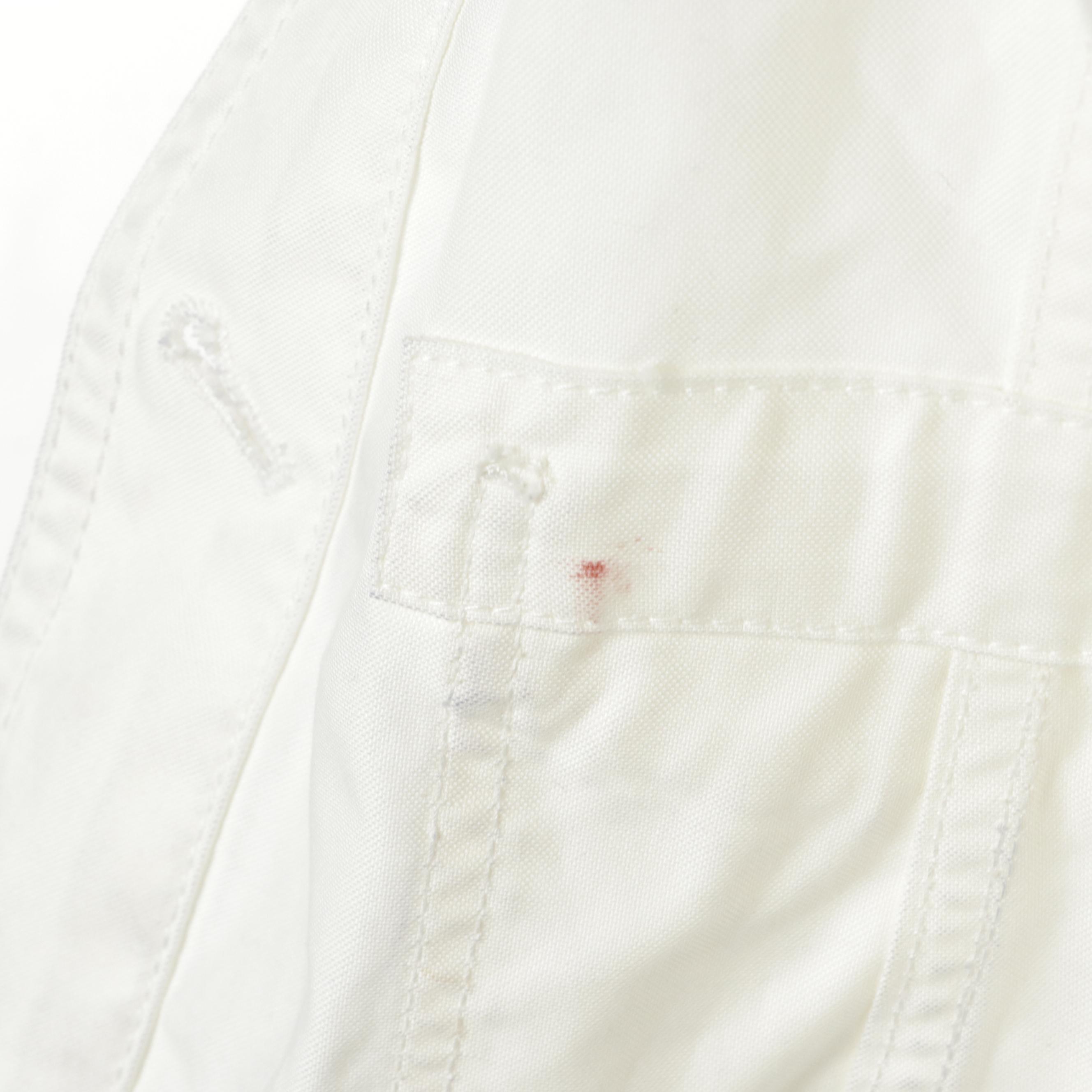 Prada White Button-Front Jacket and Sleeveless Button-Down Top