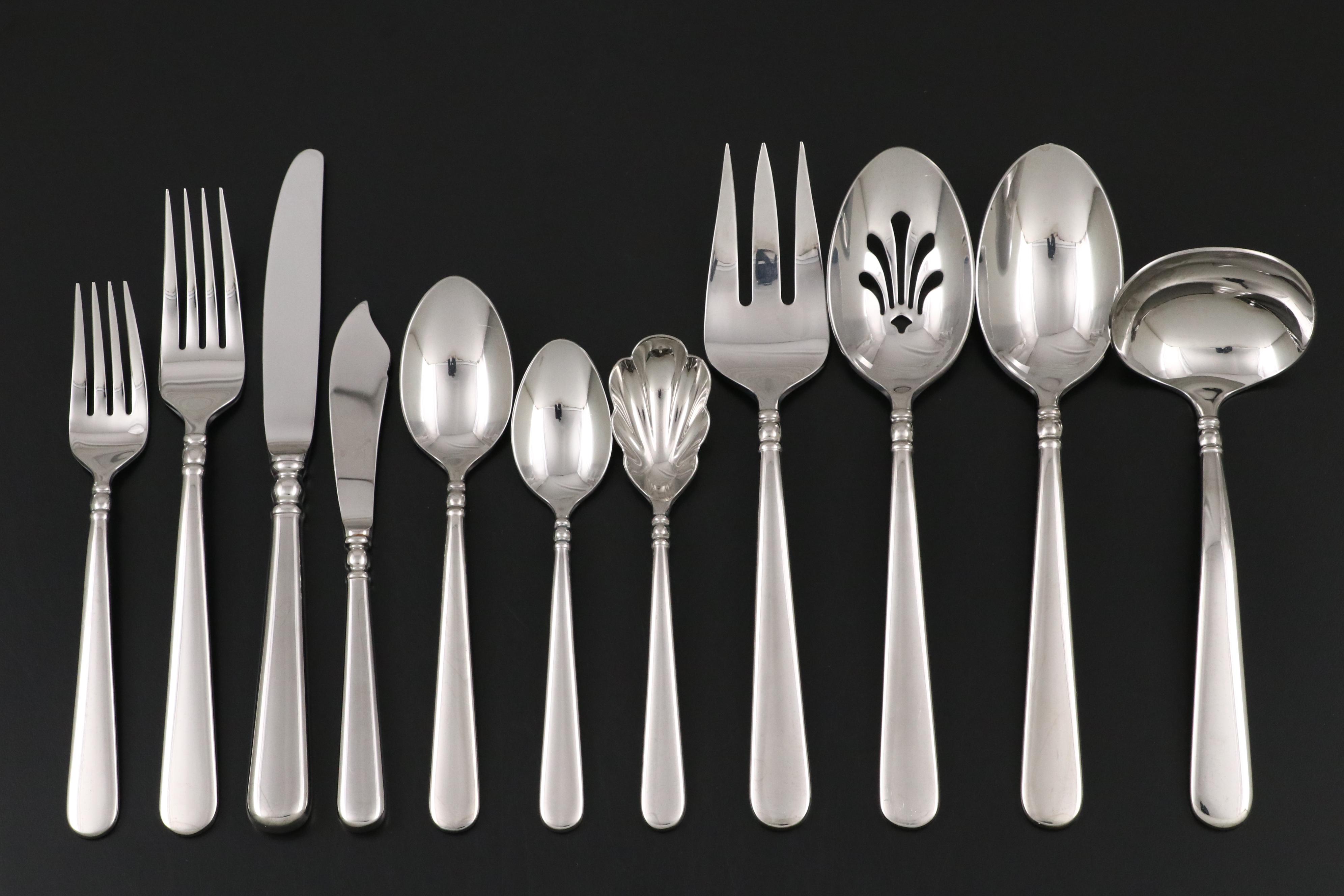 Lenox "Pearl Platinum" Stainless Steel Flatware