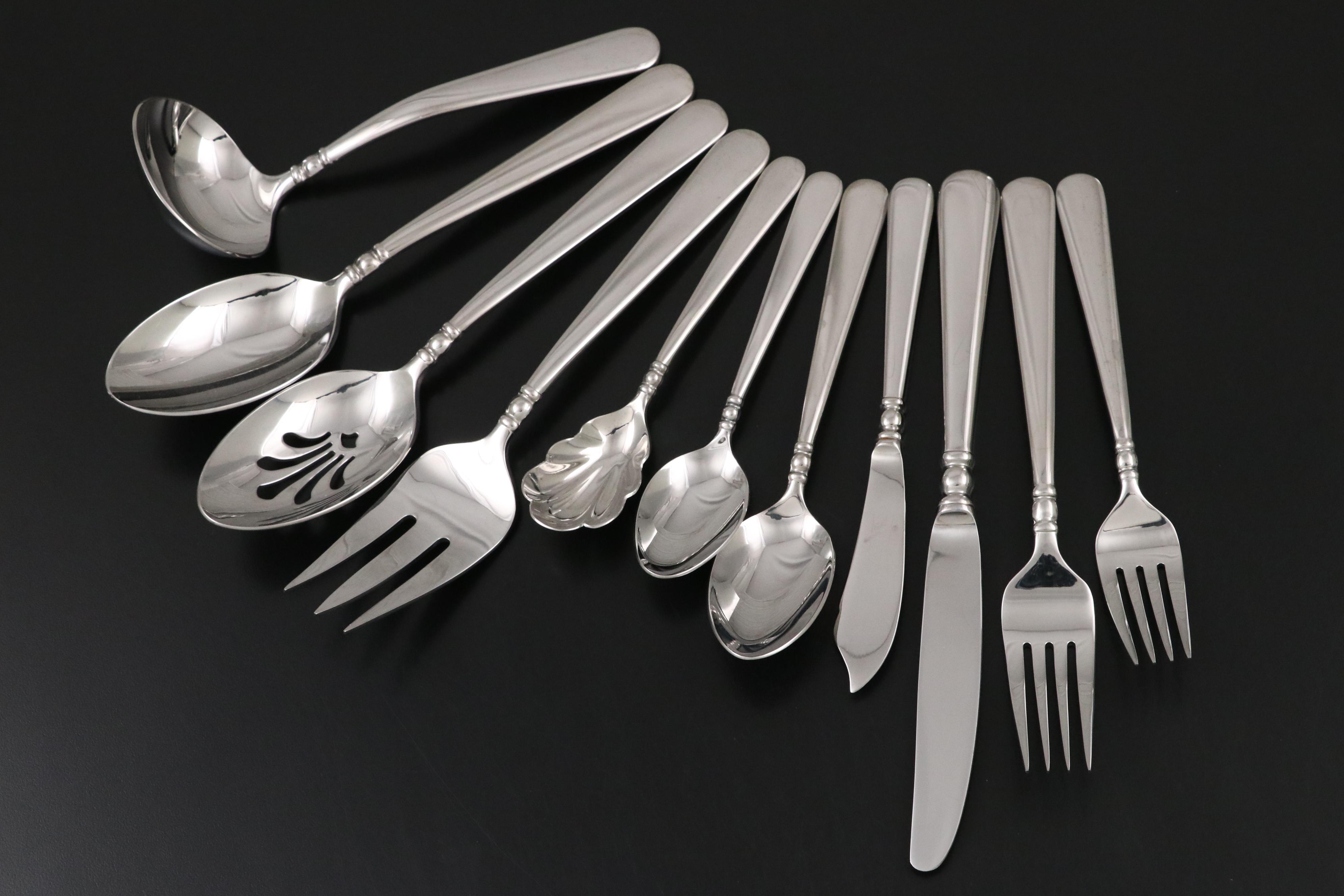 Lenox "Pearl Platinum" Stainless Steel Flatware