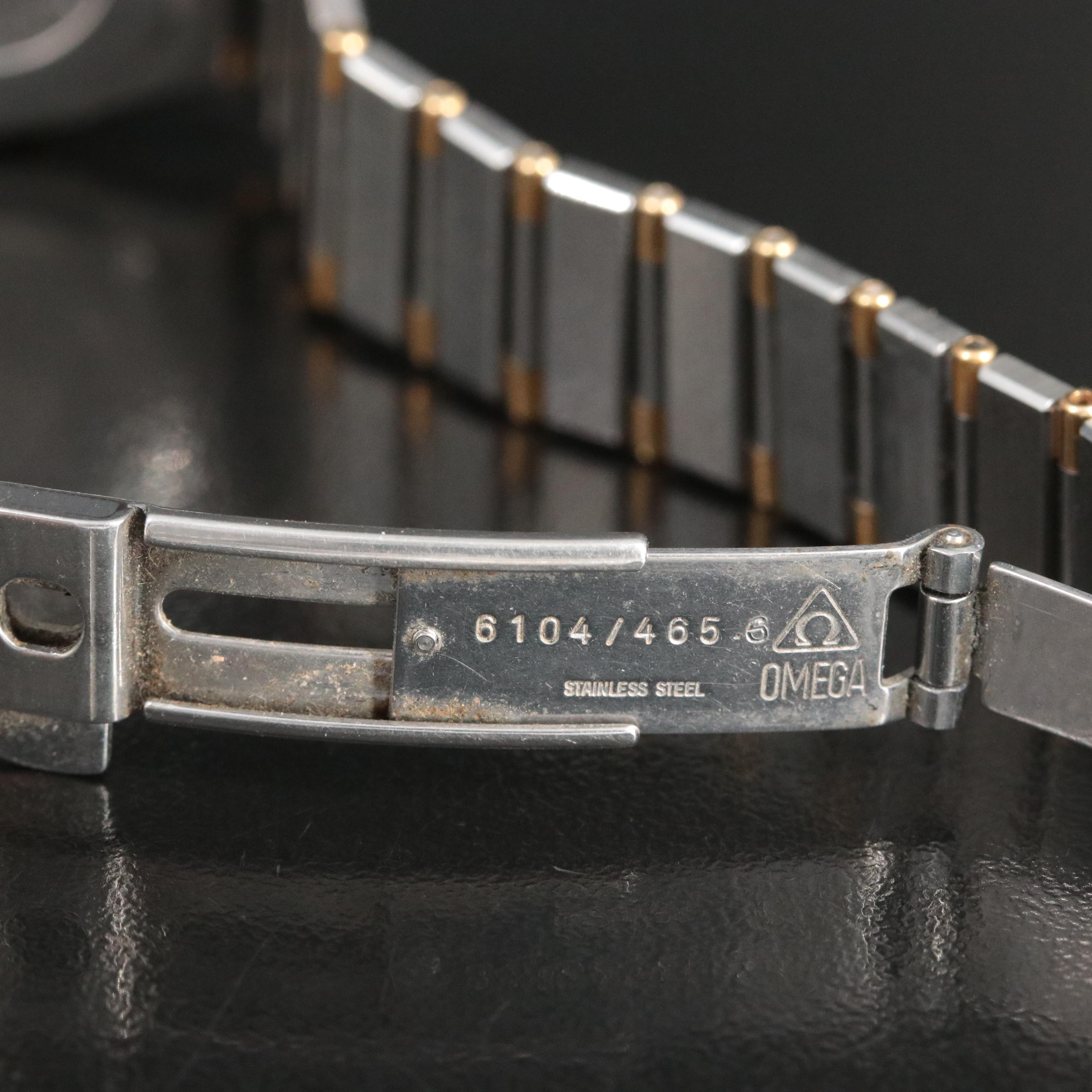 18K and Stainless Steel Omega Constellation Diamond Watch