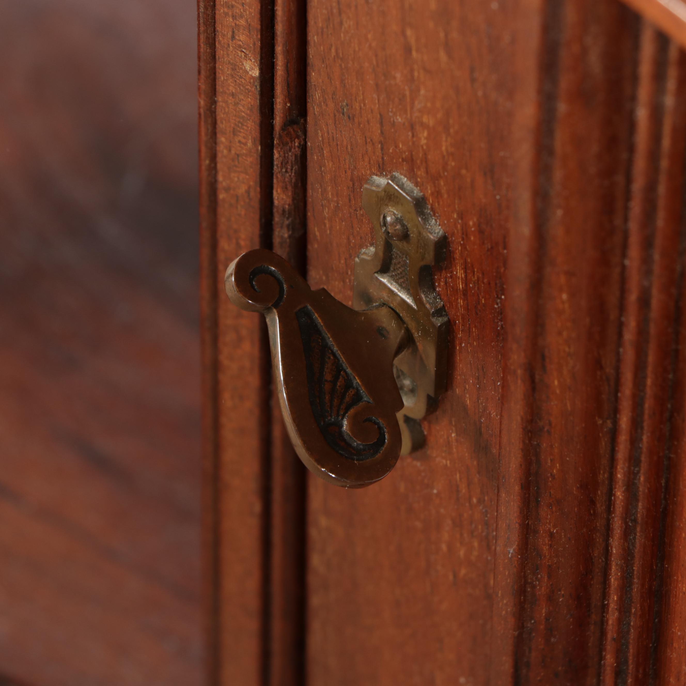 Victorian Marble Top Mahogany Dry Sink, Late 19th/Early 20th Century