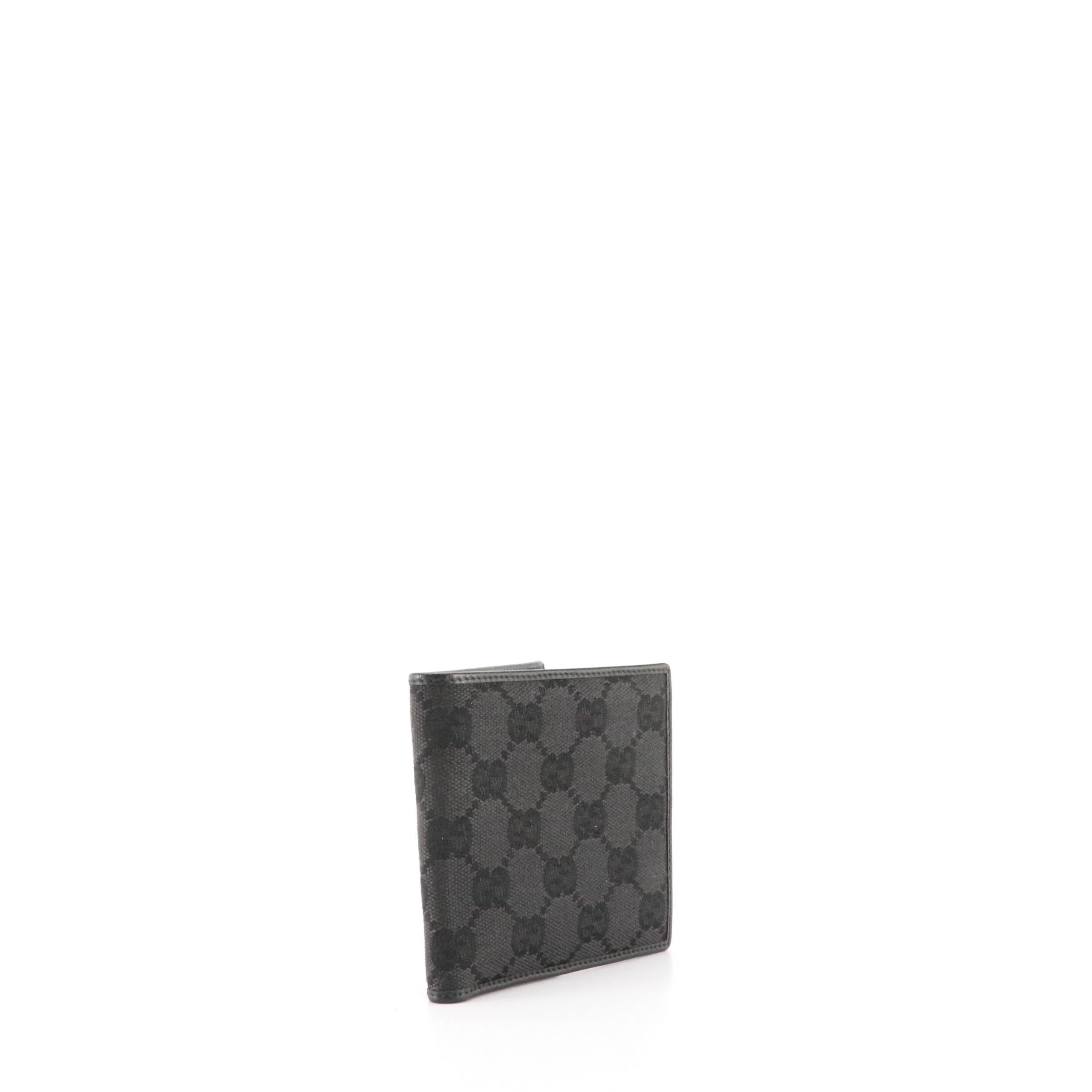 Gucci Bifold Wallet in Black GG Canvas