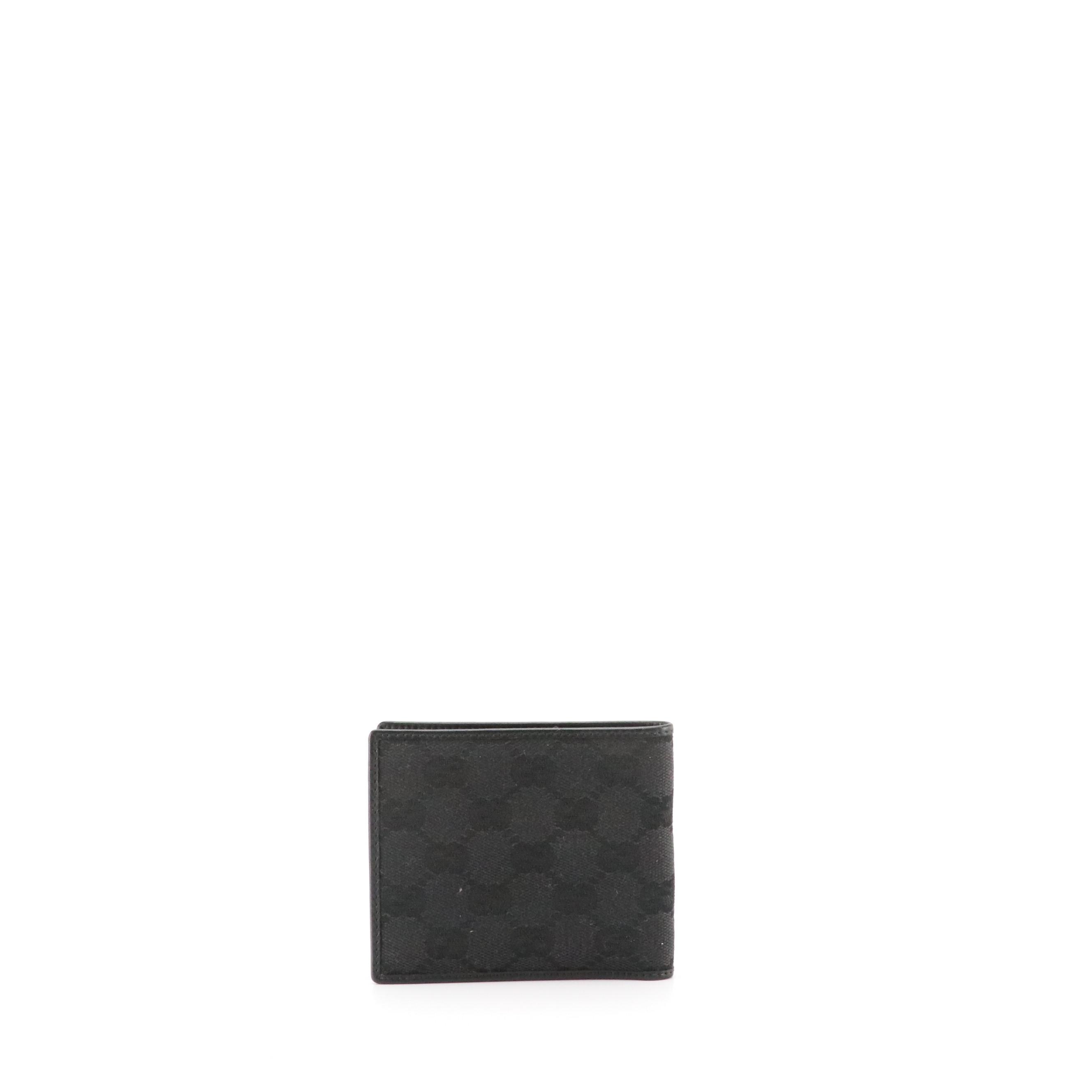 Gucci Bifold Wallet in Black GG Canvas