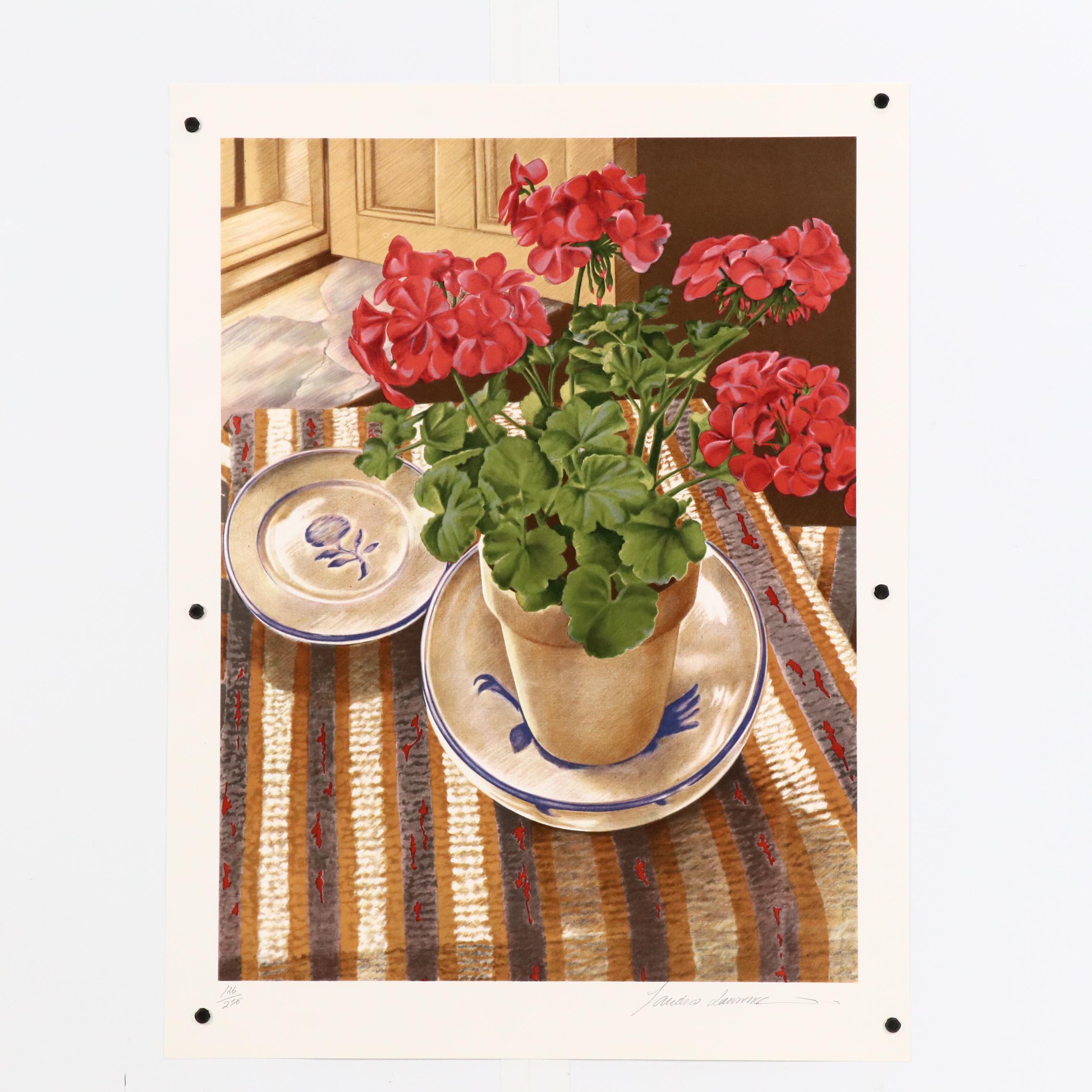 Sandra Lawrence Still Life Lithographs