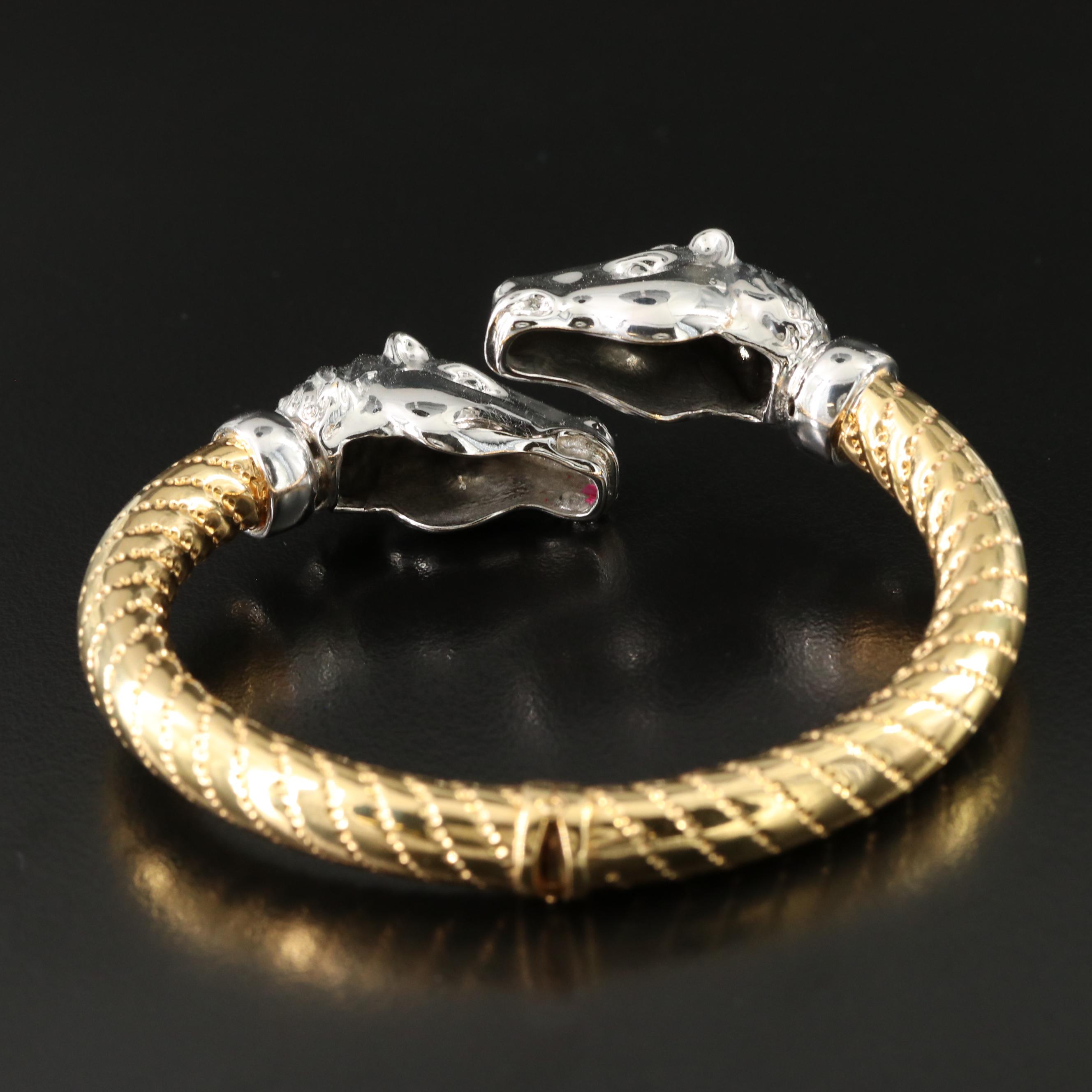 Italian Bronze Horse Bracelet