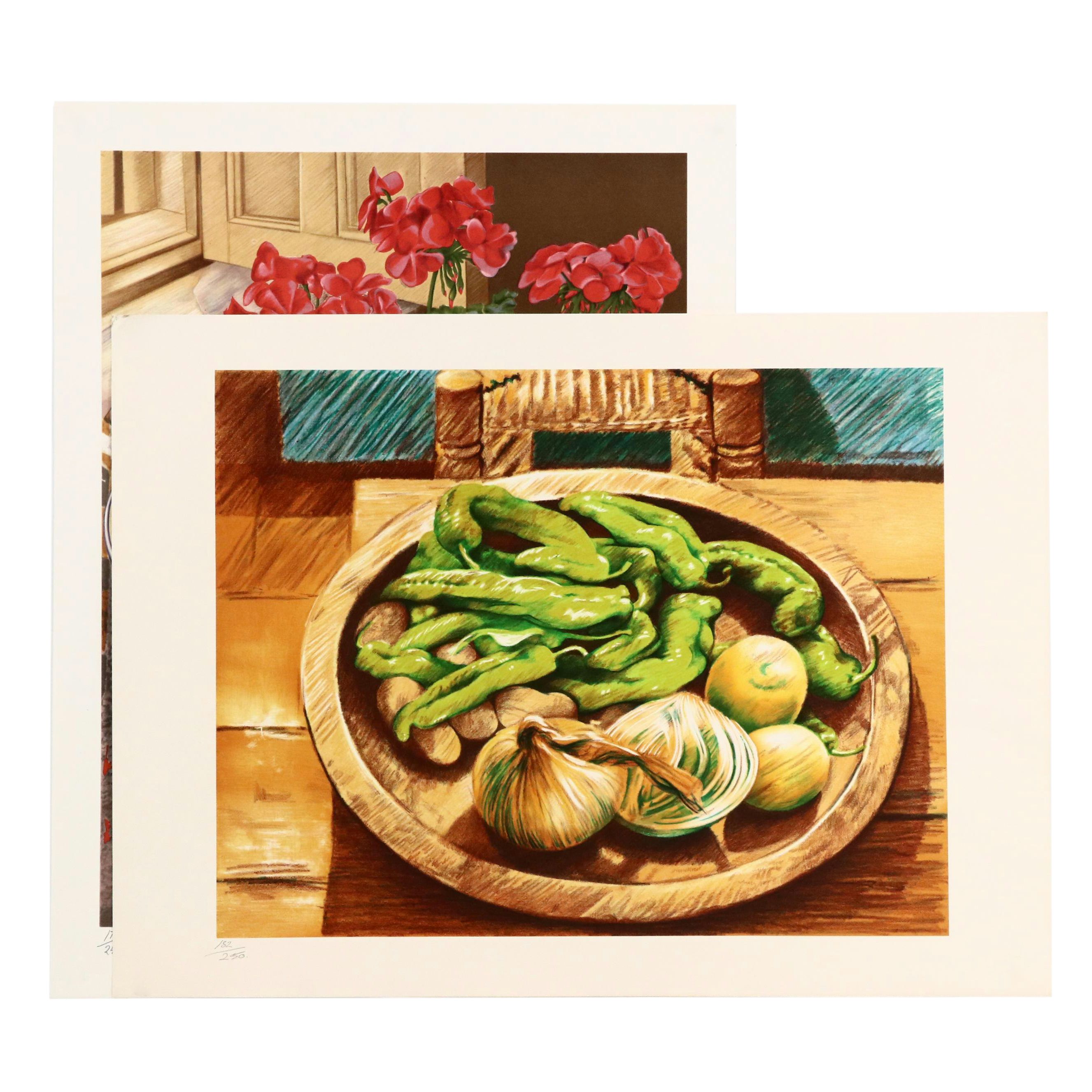 Sandra Lawrence Still Life Lithographs